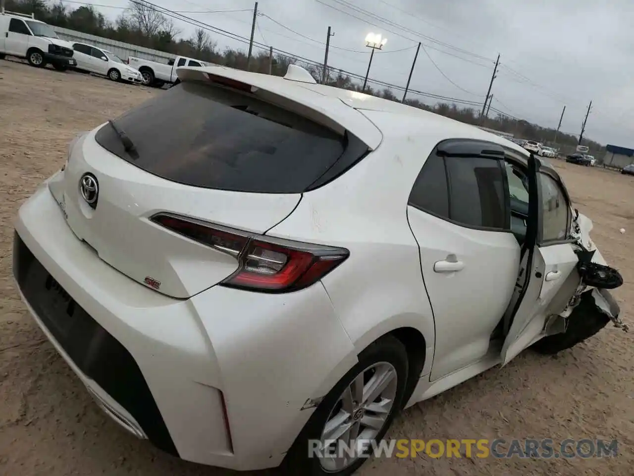 3 Photograph of a damaged car JTNK4RBE7K3036033 TOYOTA COROLLA 2019