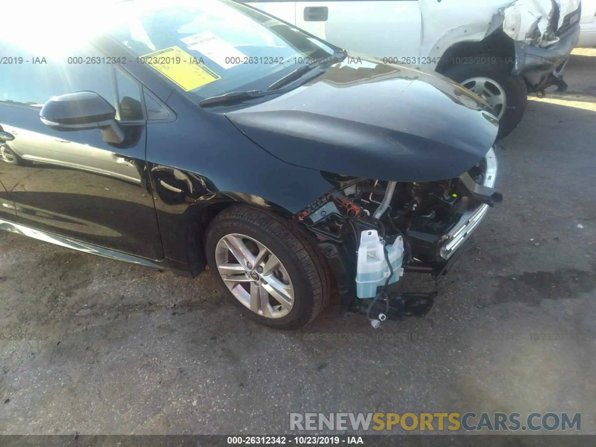 1 Photograph of a damaged car JTNK4RBE7K3037800 TOYOTA COROLLA 2019