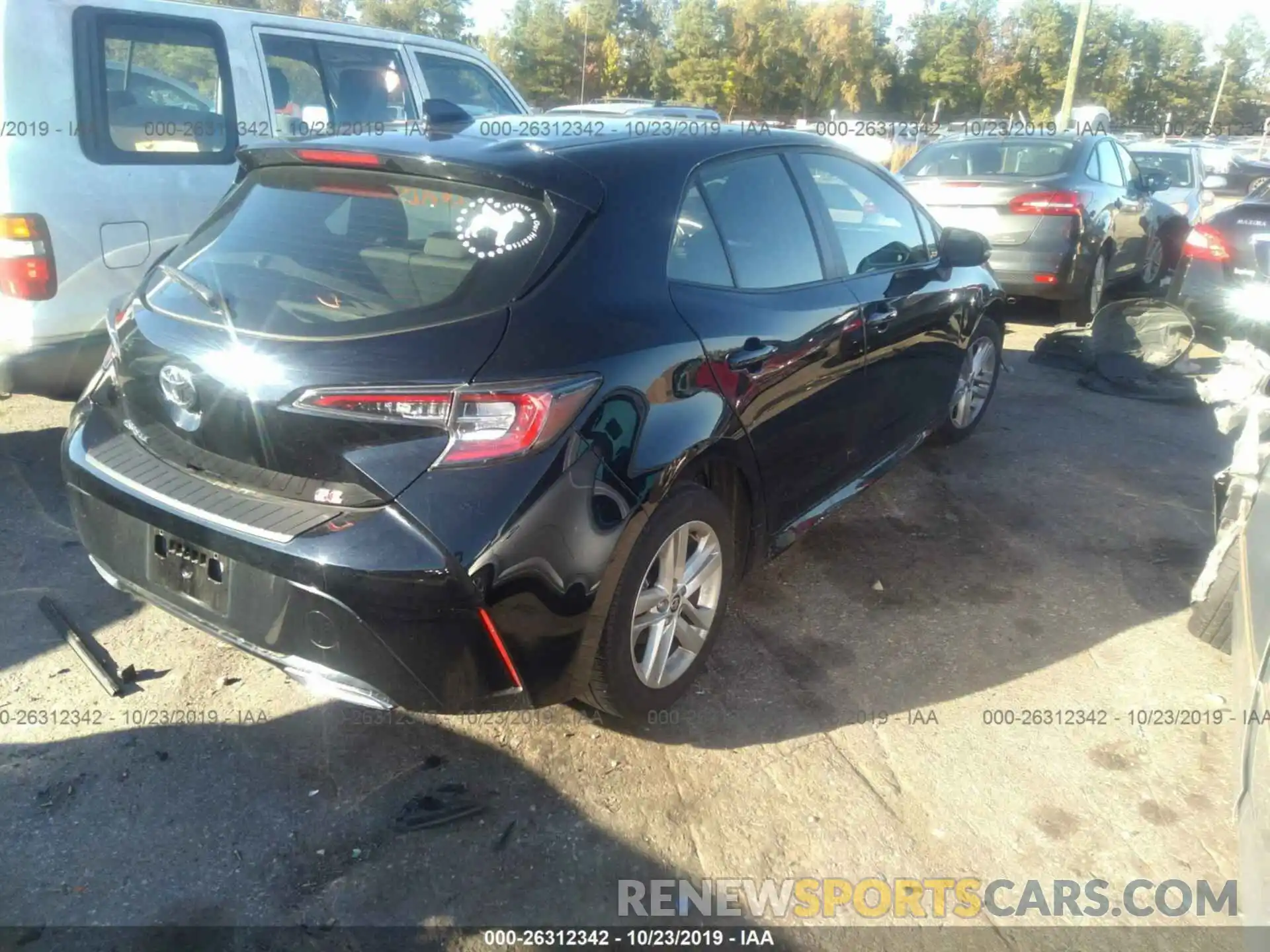 4 Photograph of a damaged car JTNK4RBE7K3037800 TOYOTA COROLLA 2019