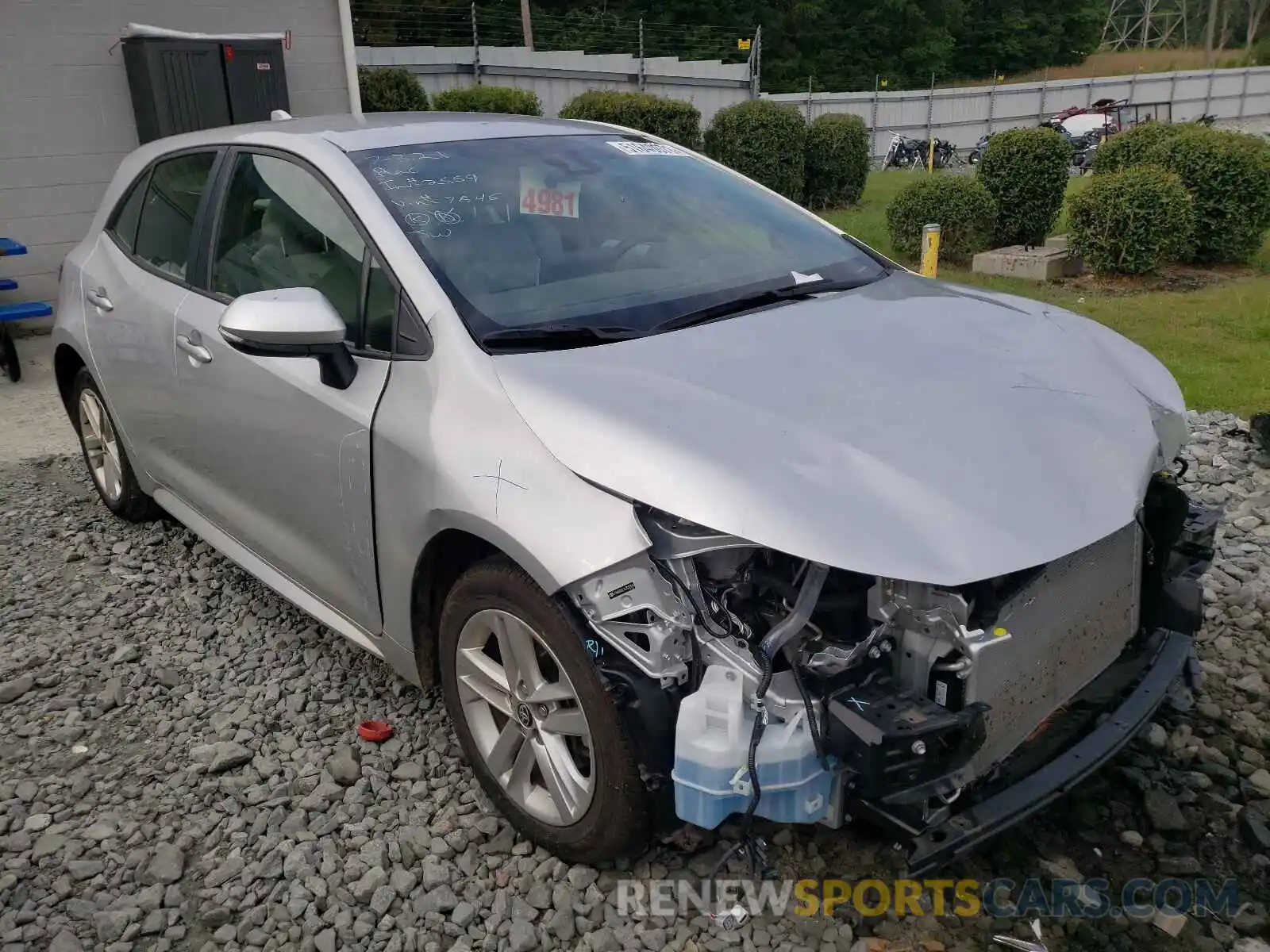 1 Photograph of a damaged car JTNK4RBE7K3037845 TOYOTA COROLLA 2019