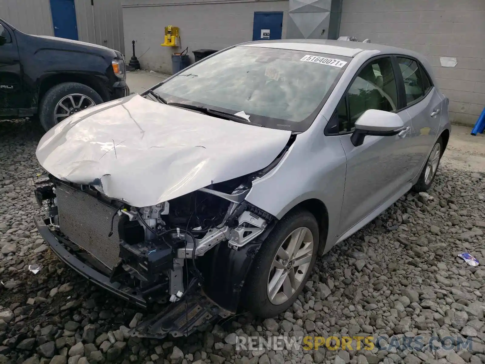 2 Photograph of a damaged car JTNK4RBE7K3037845 TOYOTA COROLLA 2019