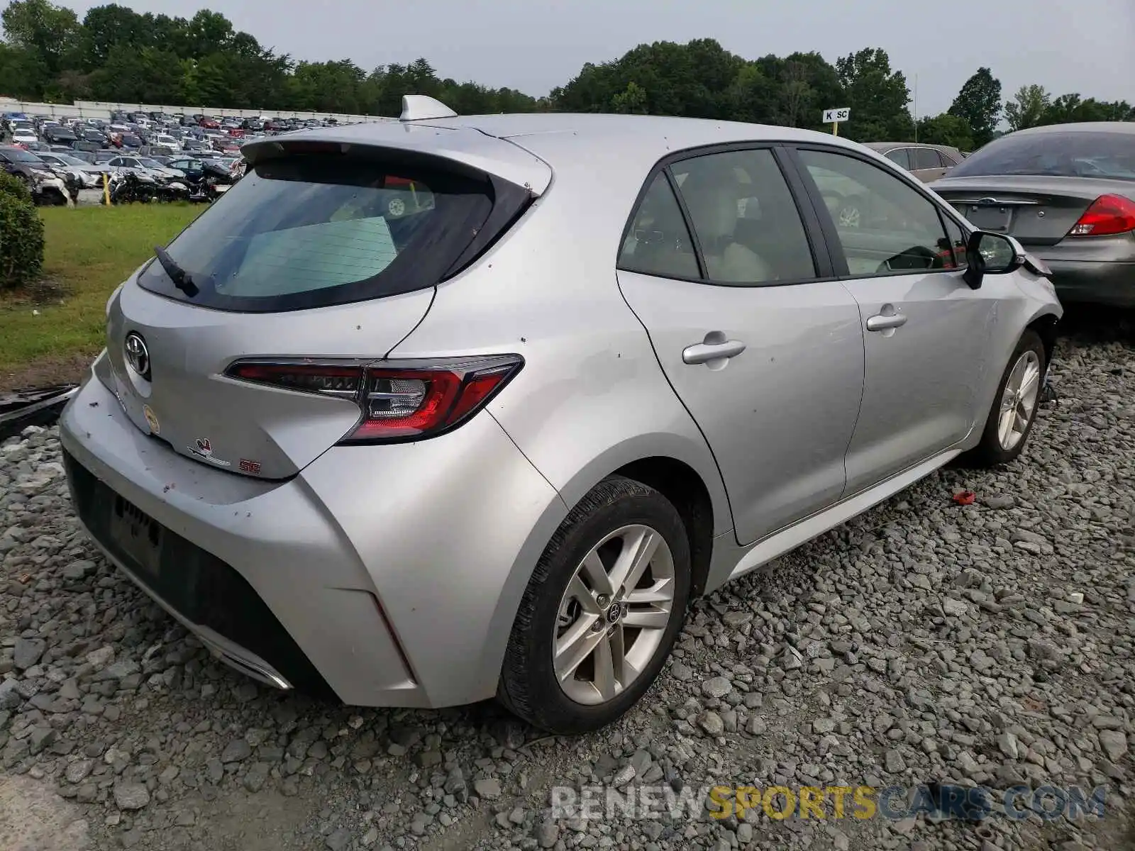 4 Photograph of a damaged car JTNK4RBE7K3037845 TOYOTA COROLLA 2019