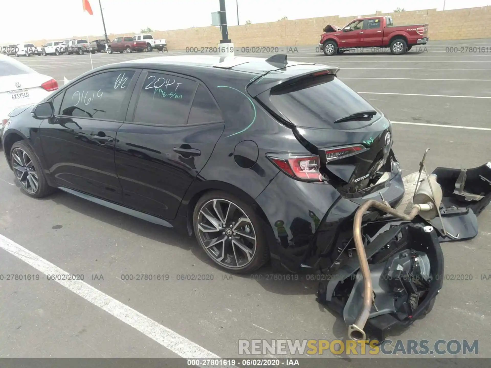 3 Photograph of a damaged car JTNK4RBE7K3040258 TOYOTA COROLLA 2019