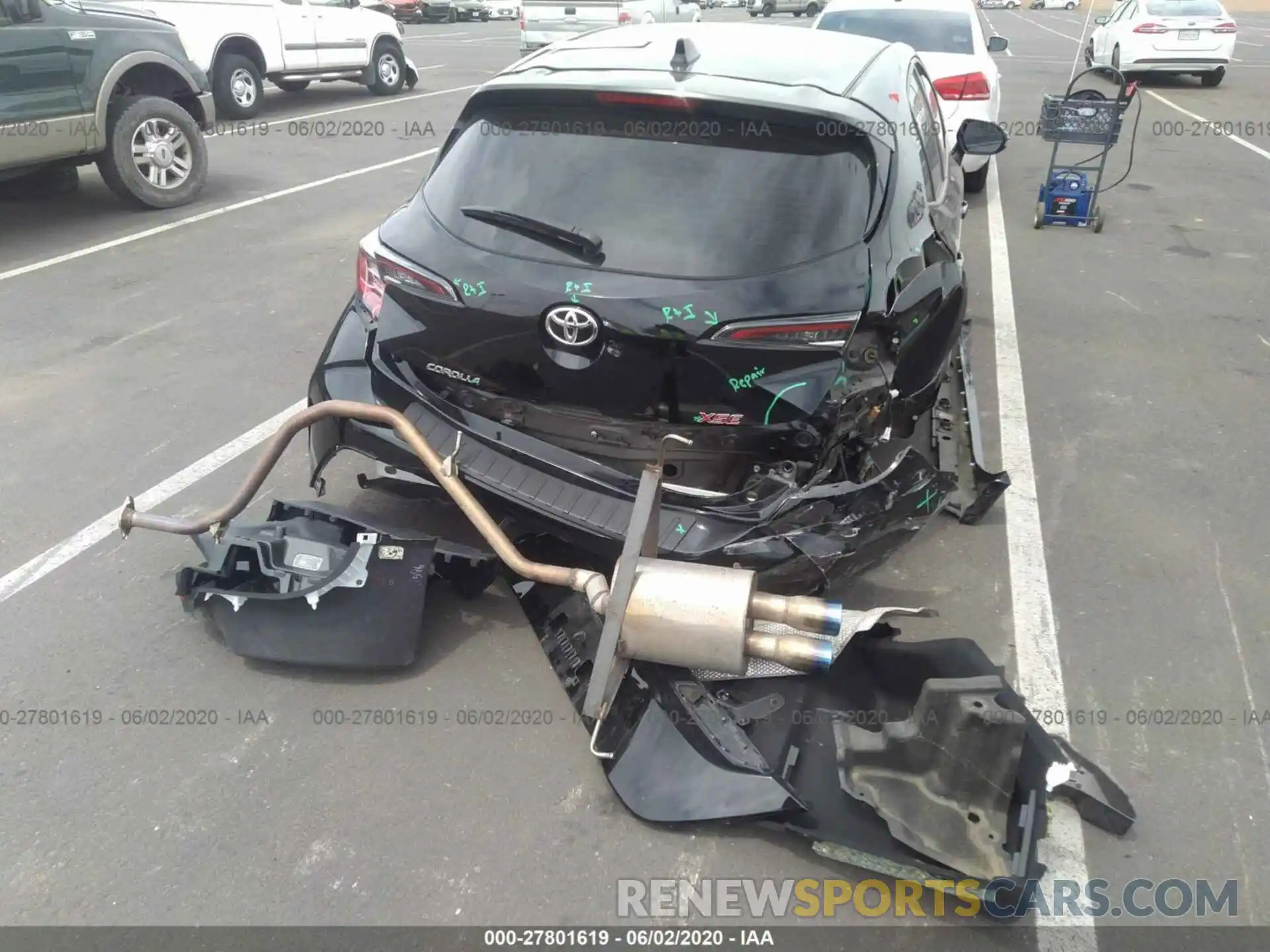 6 Photograph of a damaged car JTNK4RBE7K3040258 TOYOTA COROLLA 2019