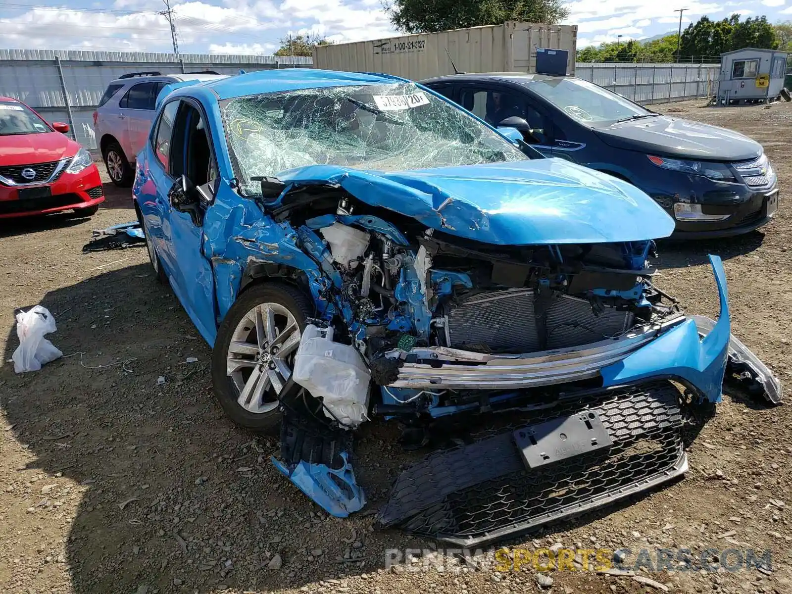 1 Photograph of a damaged car JTNK4RBE7K3041006 TOYOTA COROLLA 2019