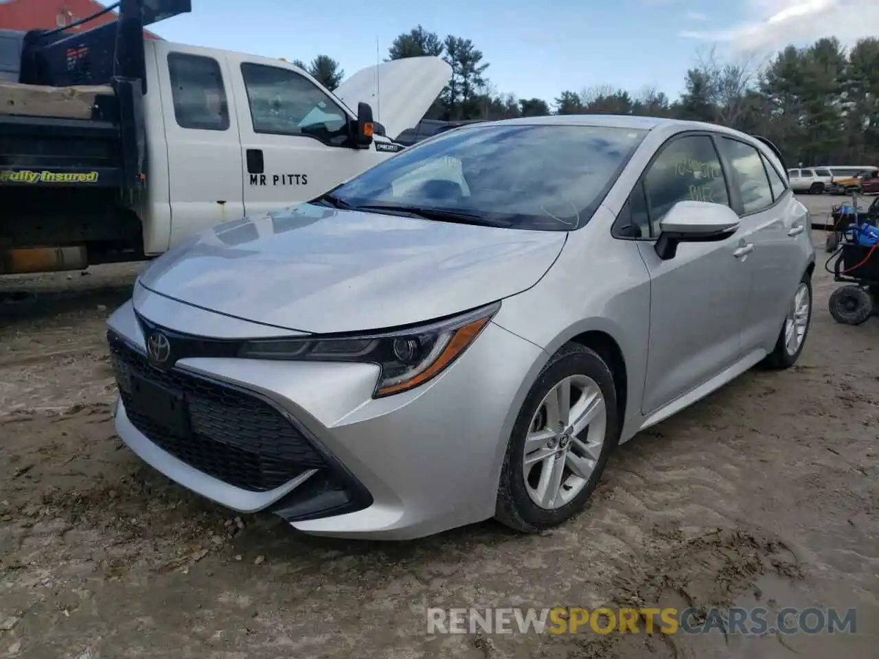 2 Photograph of a damaged car JTNK4RBE7K3041331 TOYOTA COROLLA 2019