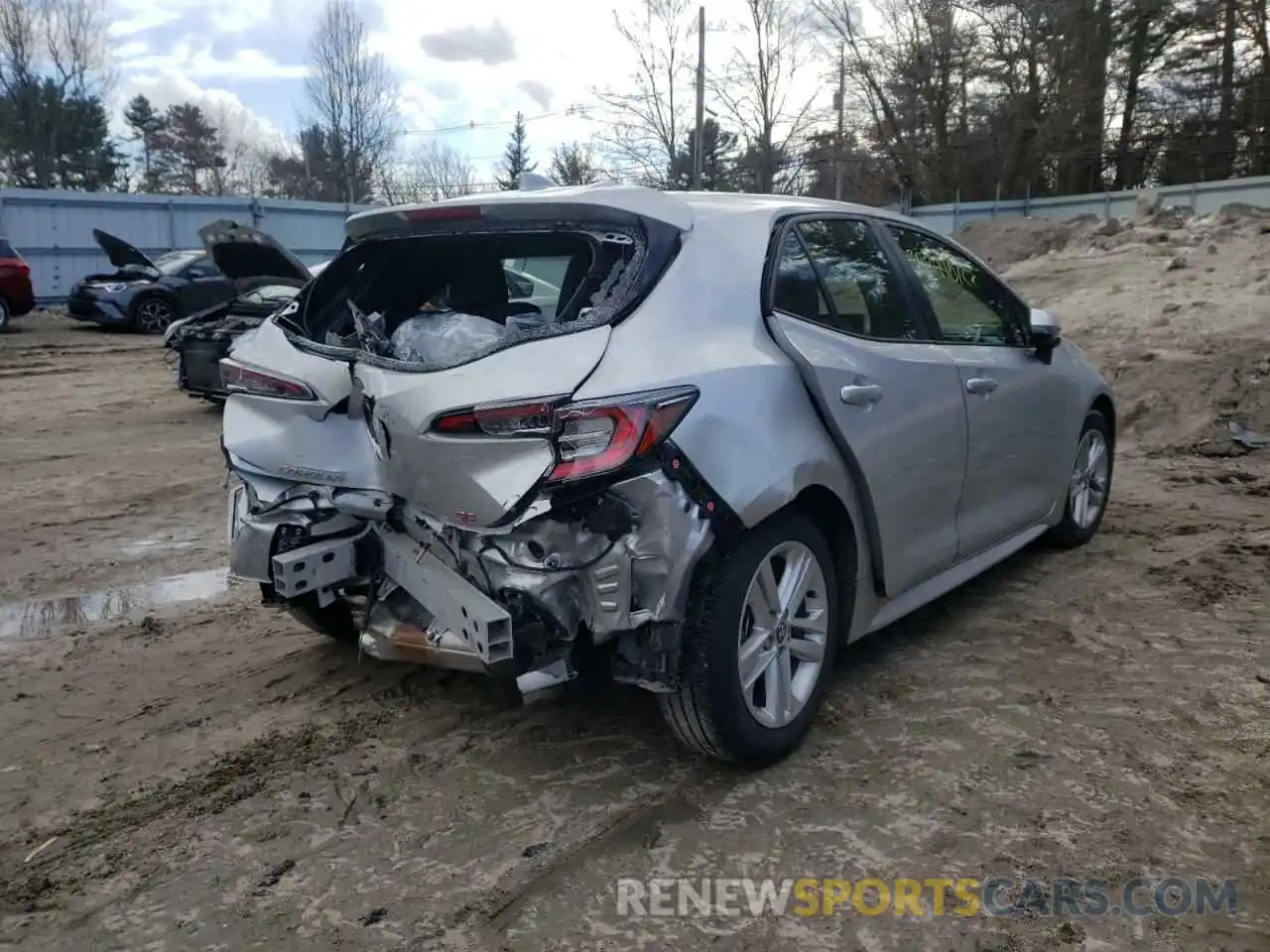 4 Photograph of a damaged car JTNK4RBE7K3041331 TOYOTA COROLLA 2019