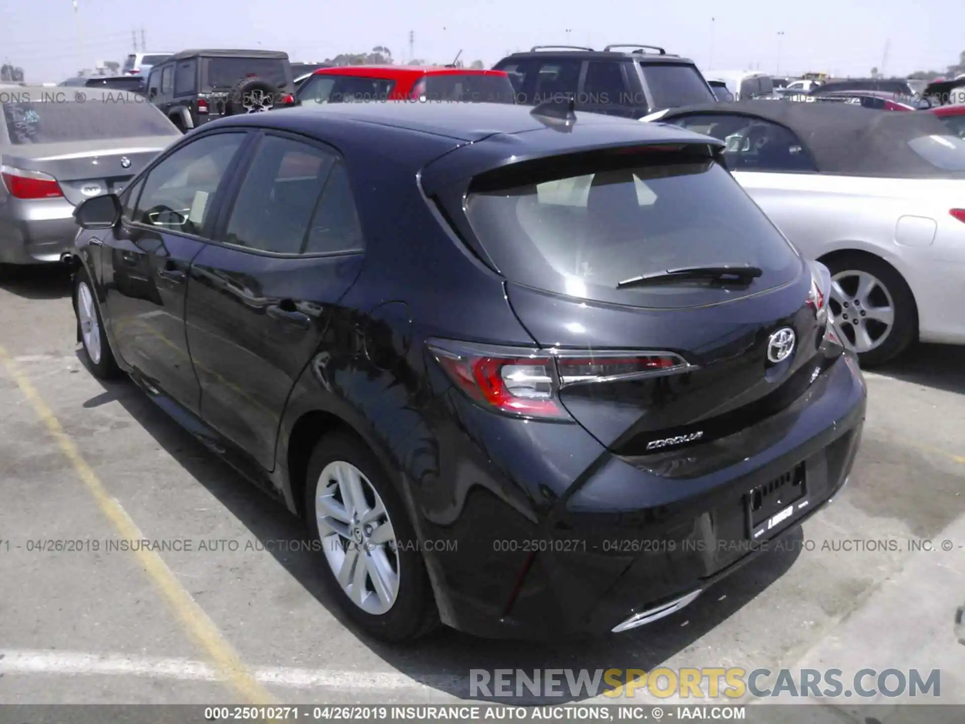 3 Photograph of a damaged car JTNK4RBE7K3043399 TOYOTA COROLLA 2019