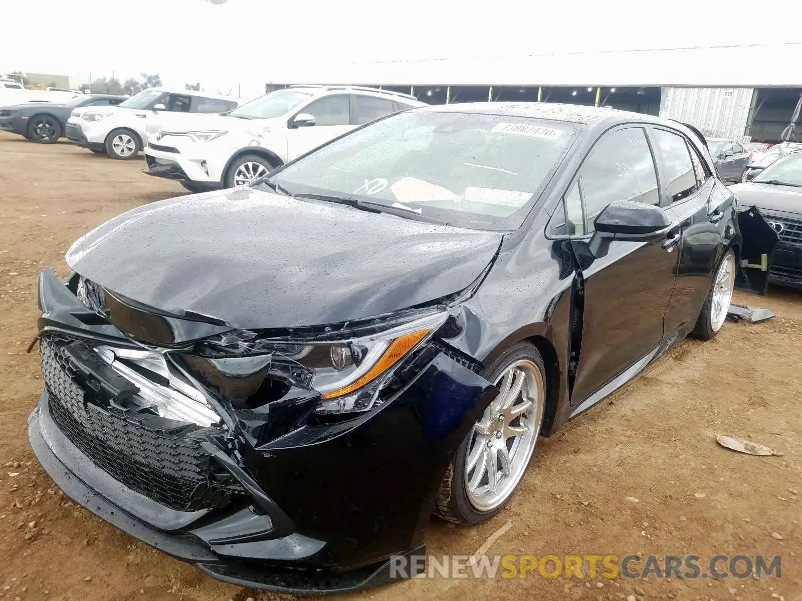 2 Photograph of a damaged car JTNK4RBE7K3045167 TOYOTA COROLLA 2019