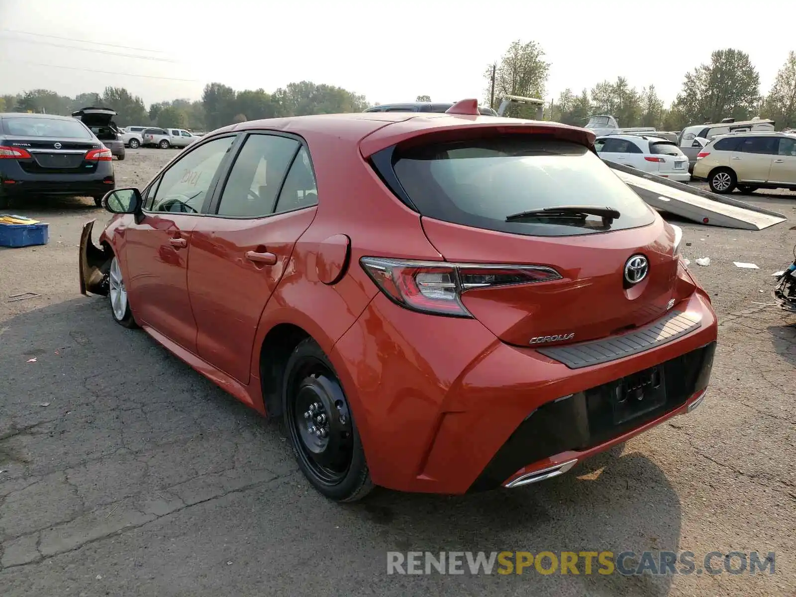 3 Photograph of a damaged car JTNK4RBE7K3045461 TOYOTA COROLLA 2019