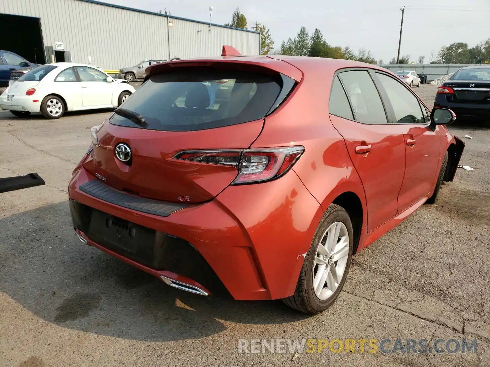 4 Photograph of a damaged car JTNK4RBE7K3045461 TOYOTA COROLLA 2019