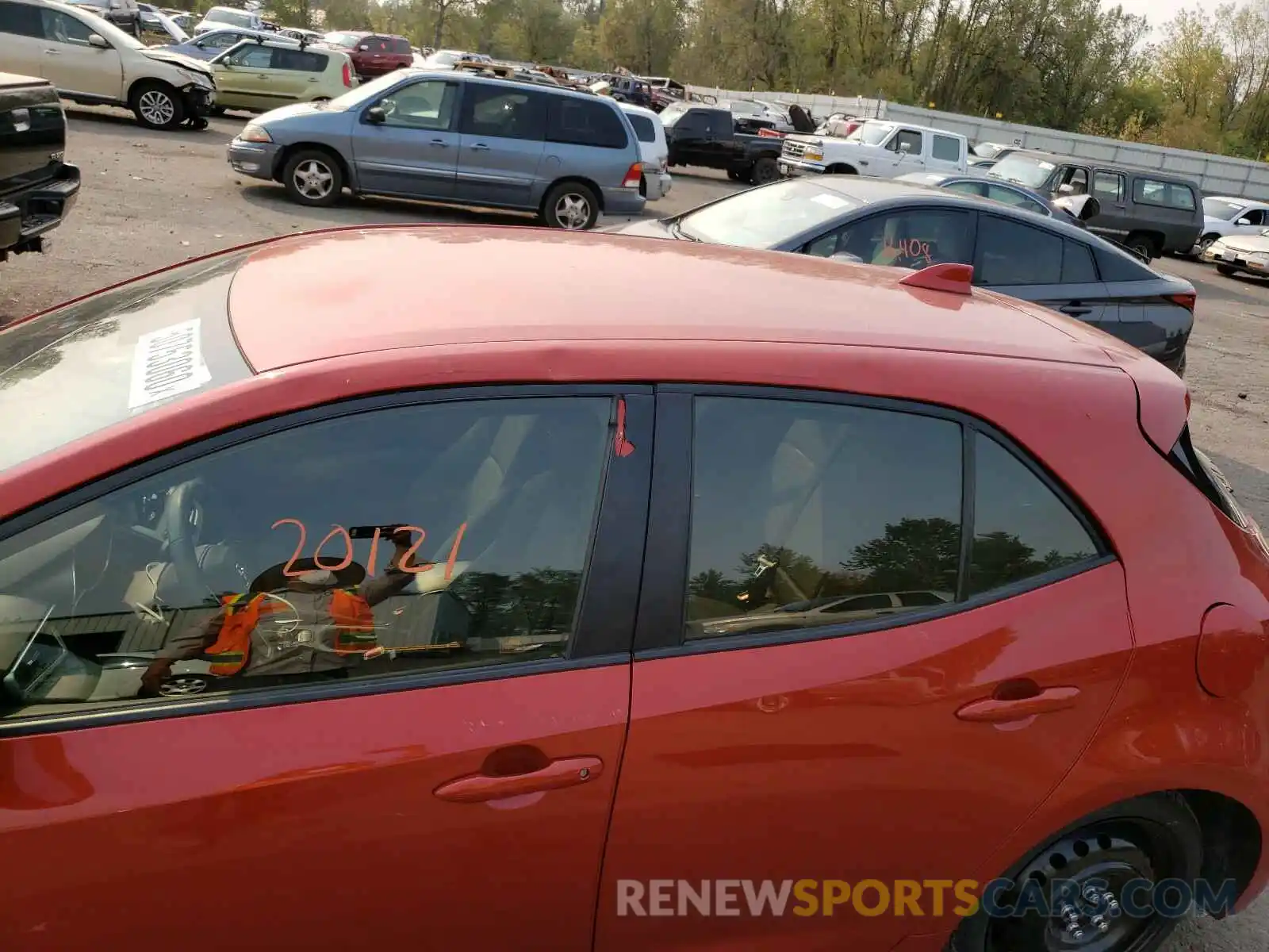 9 Photograph of a damaged car JTNK4RBE7K3045461 TOYOTA COROLLA 2019