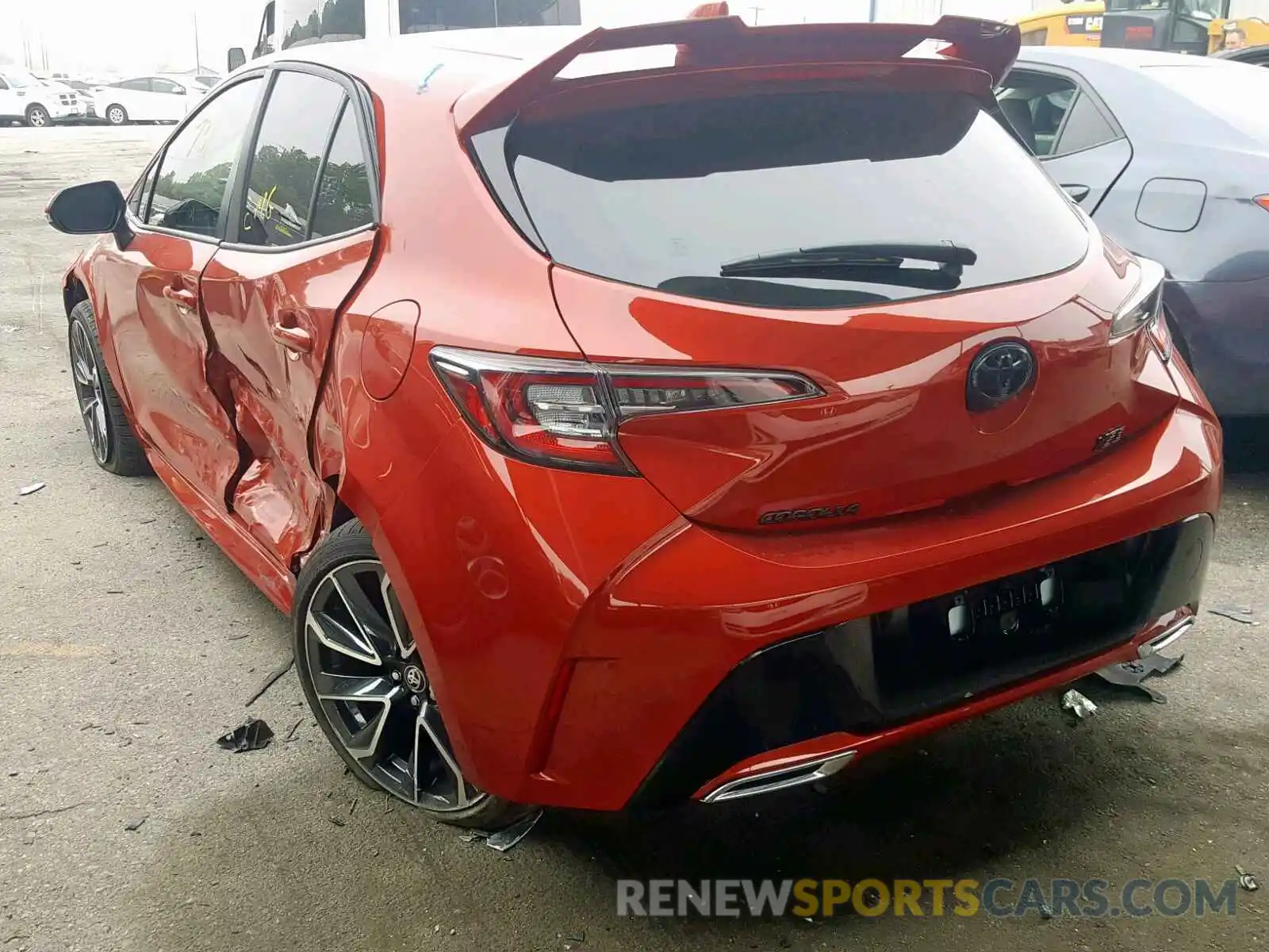 3 Photograph of a damaged car JTNK4RBE7K3045590 TOYOTA COROLLA 2019