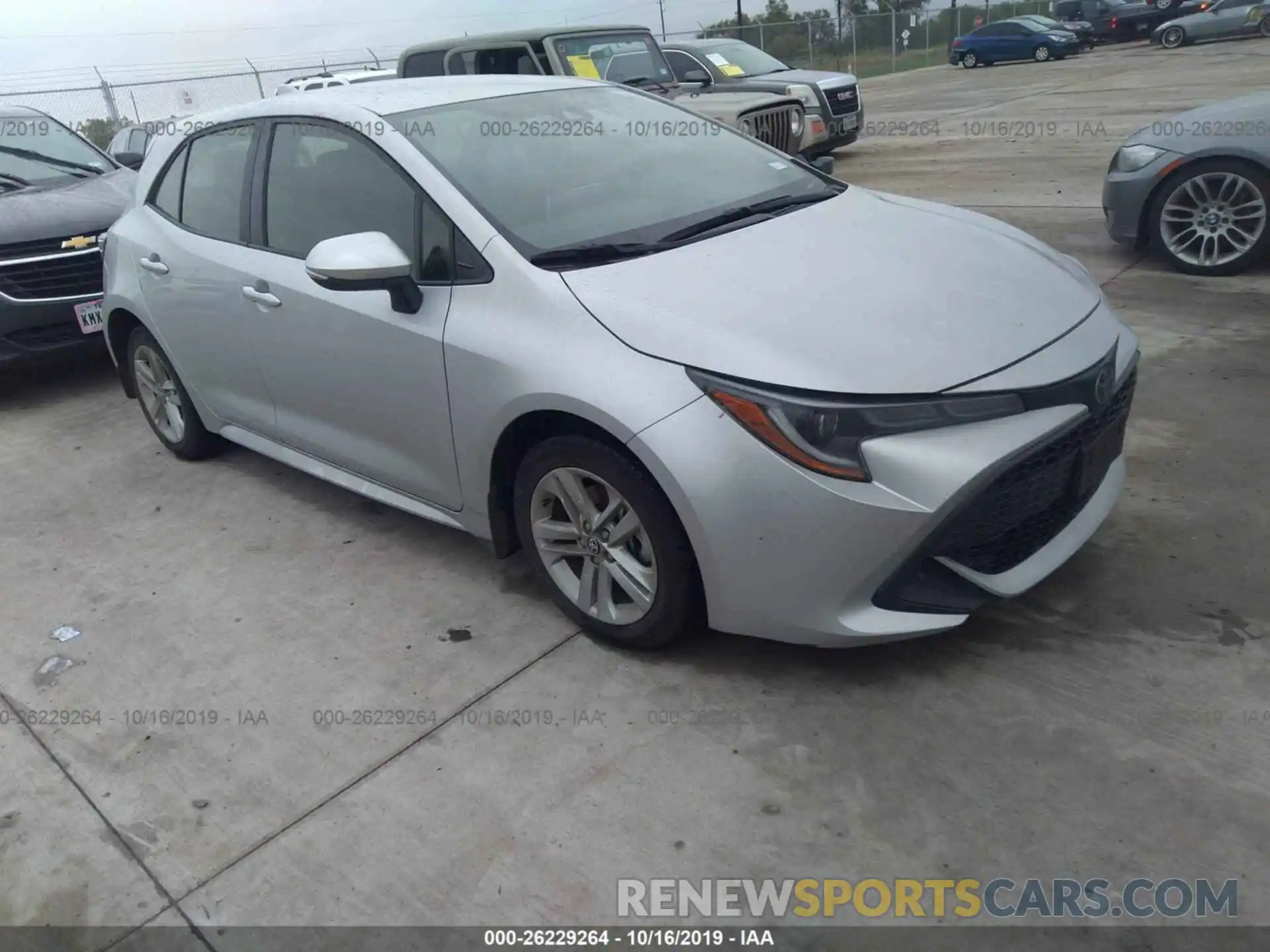 1 Photograph of a damaged car JTNK4RBE7K3046612 TOYOTA COROLLA 2019