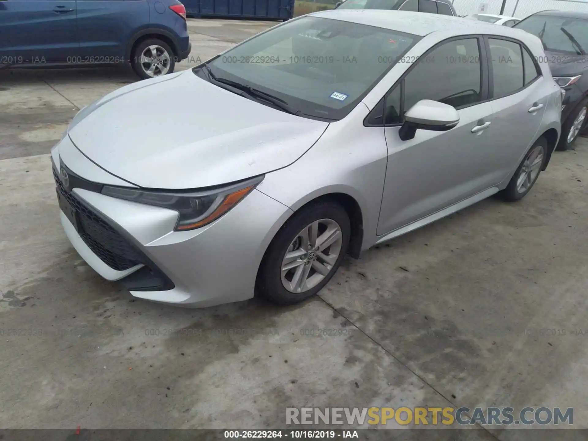 2 Photograph of a damaged car JTNK4RBE7K3046612 TOYOTA COROLLA 2019