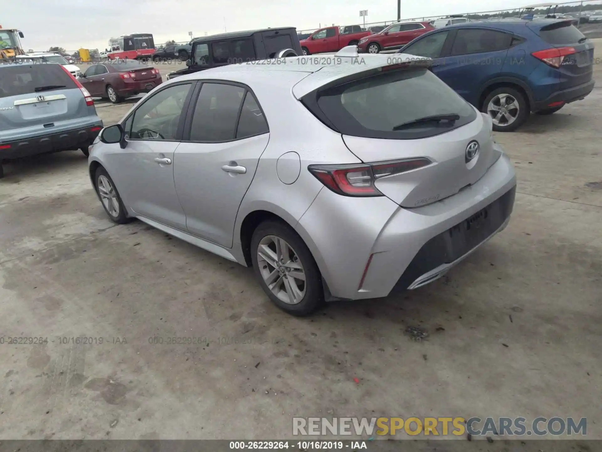 3 Photograph of a damaged car JTNK4RBE7K3046612 TOYOTA COROLLA 2019