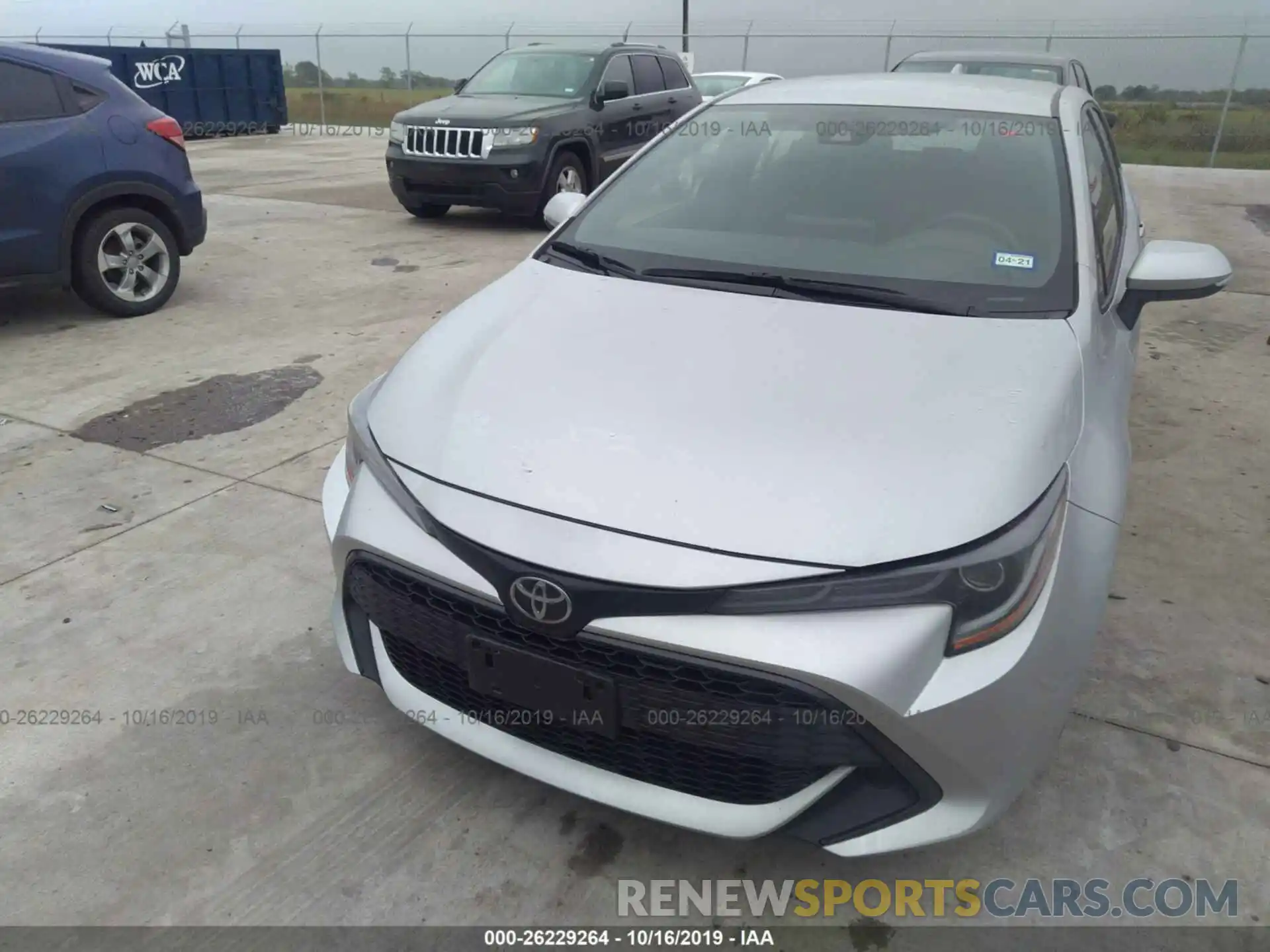 6 Photograph of a damaged car JTNK4RBE7K3046612 TOYOTA COROLLA 2019