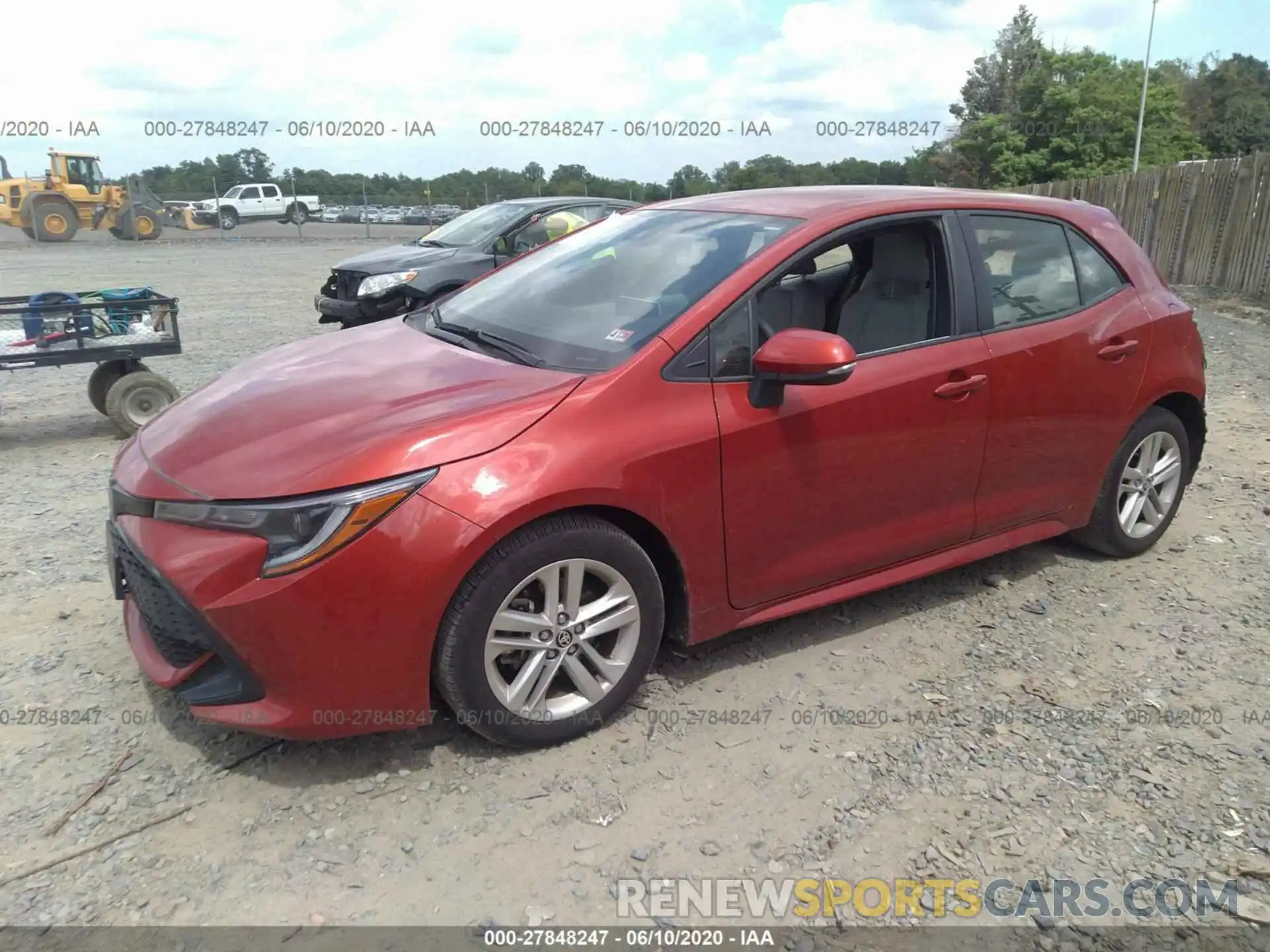 2 Photograph of a damaged car JTNK4RBE7K3046819 TOYOTA COROLLA 2019