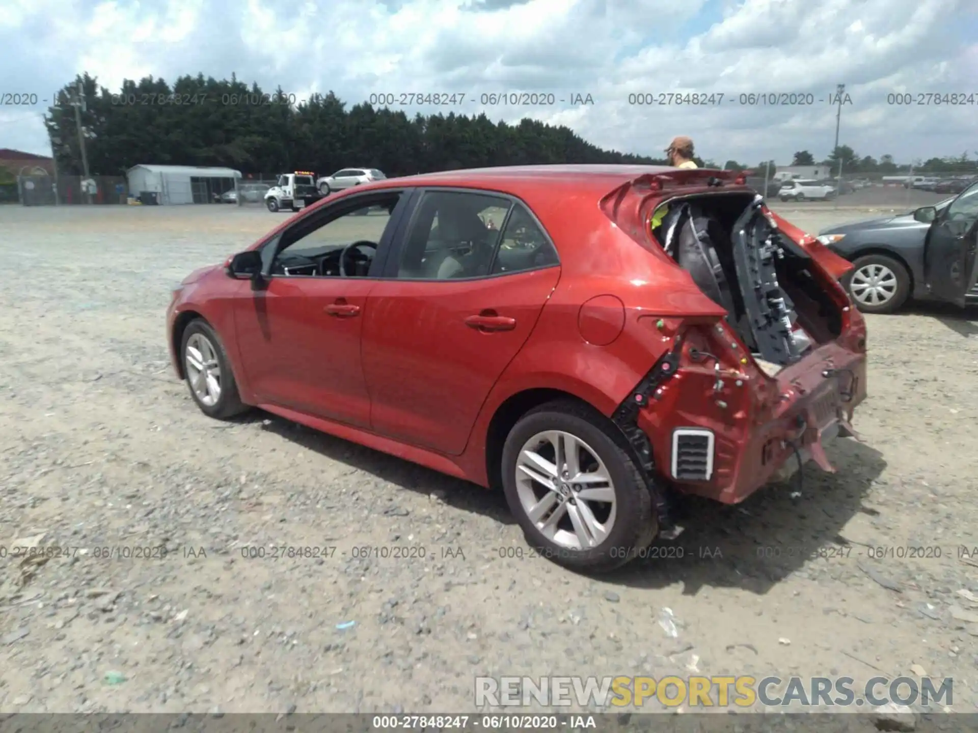 3 Photograph of a damaged car JTNK4RBE7K3046819 TOYOTA COROLLA 2019