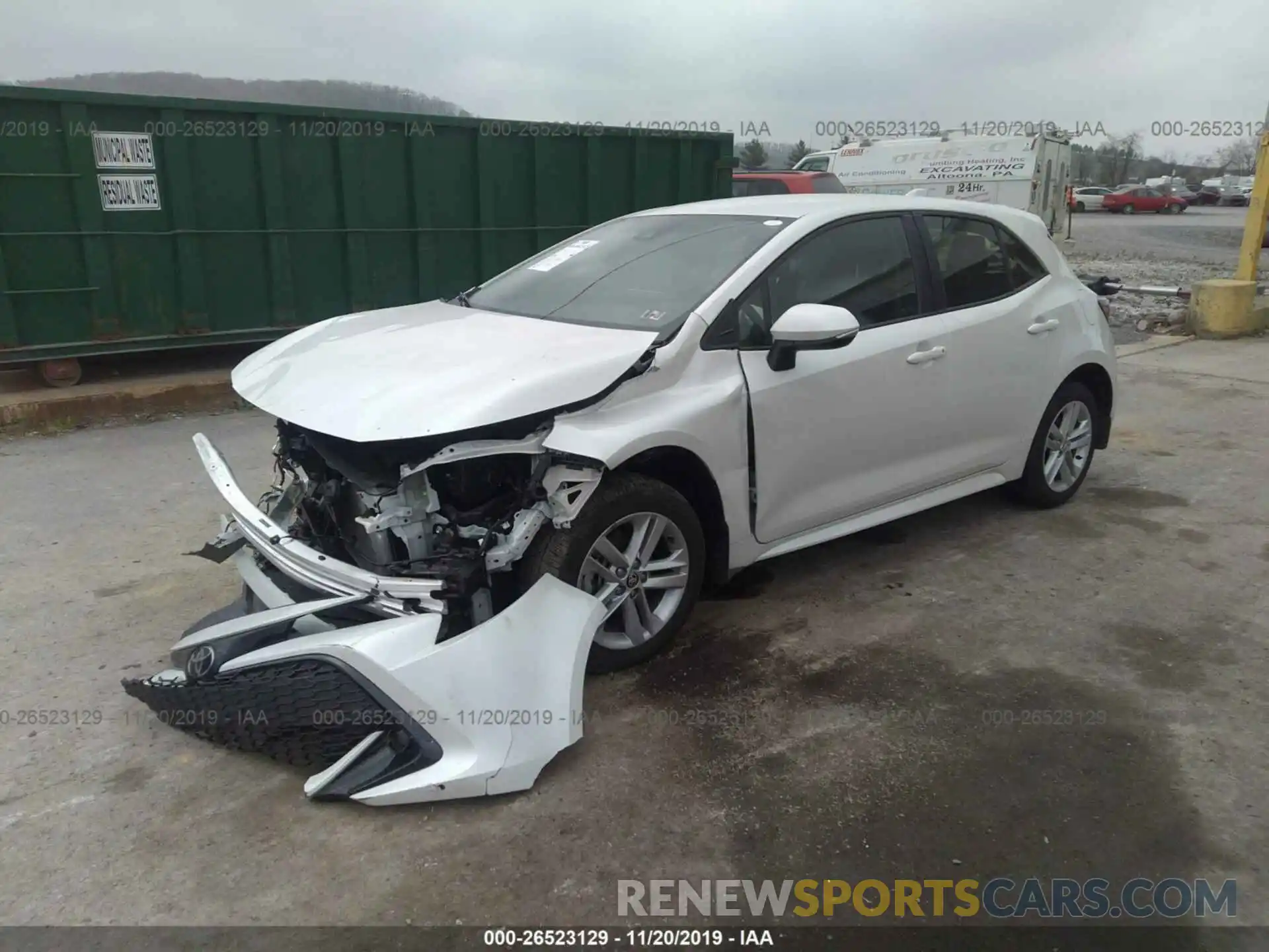 2 Photograph of a damaged car JTNK4RBE7K3047114 TOYOTA COROLLA 2019