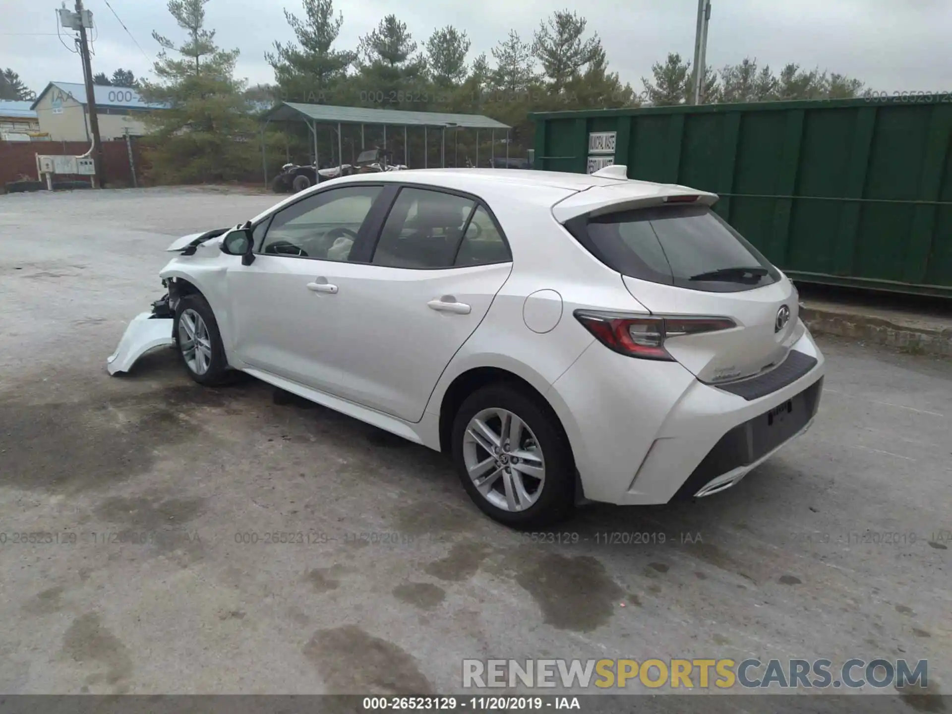 3 Photograph of a damaged car JTNK4RBE7K3047114 TOYOTA COROLLA 2019