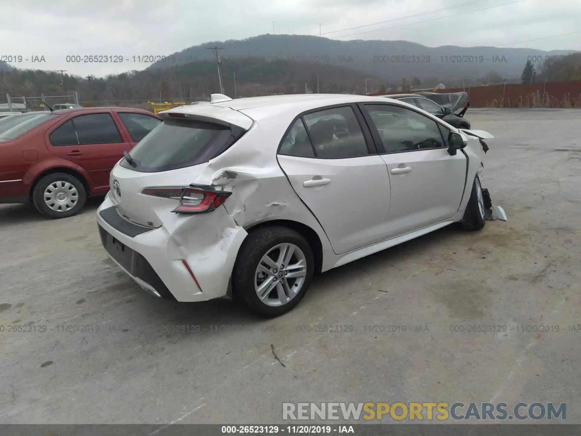 4 Photograph of a damaged car JTNK4RBE7K3047114 TOYOTA COROLLA 2019