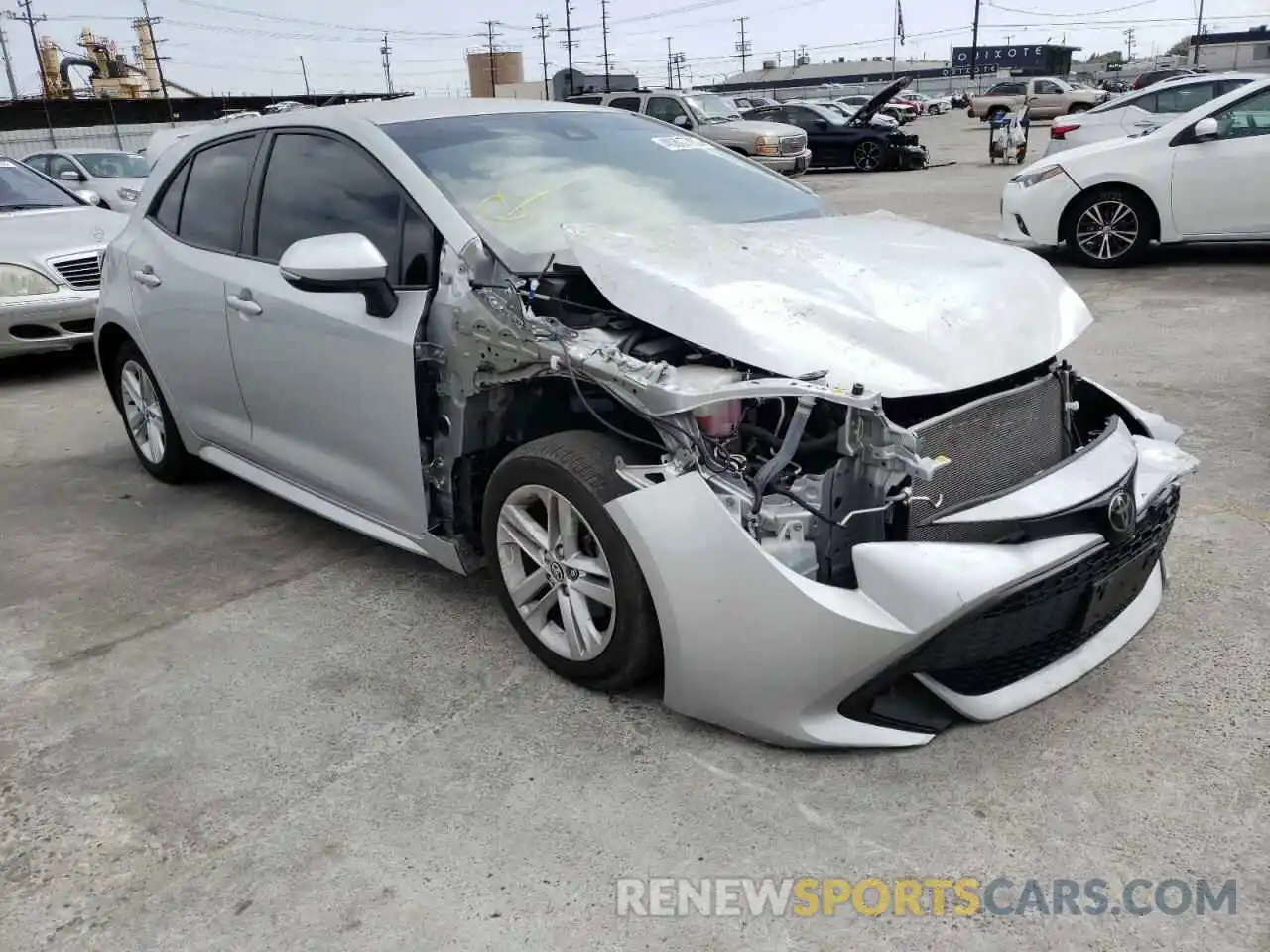 1 Photograph of a damaged car JTNK4RBE7K3047260 TOYOTA COROLLA 2019