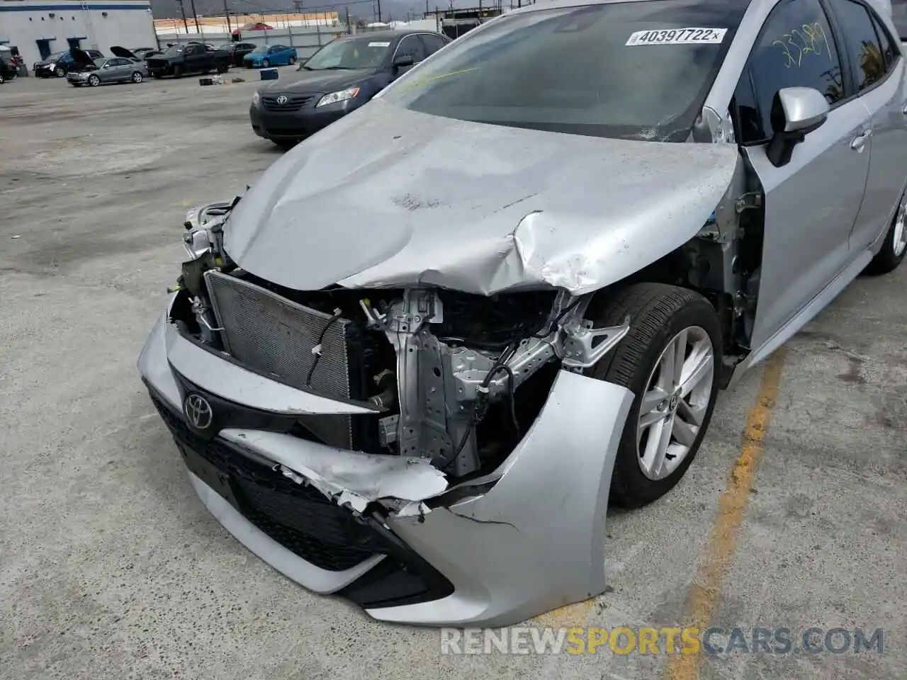 9 Photograph of a damaged car JTNK4RBE7K3047260 TOYOTA COROLLA 2019