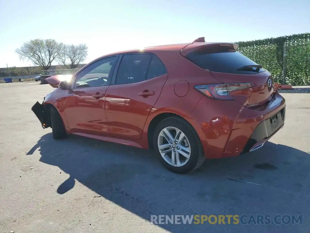 2 Photograph of a damaged car JTNK4RBE7K3047355 TOYOTA COROLLA 2019