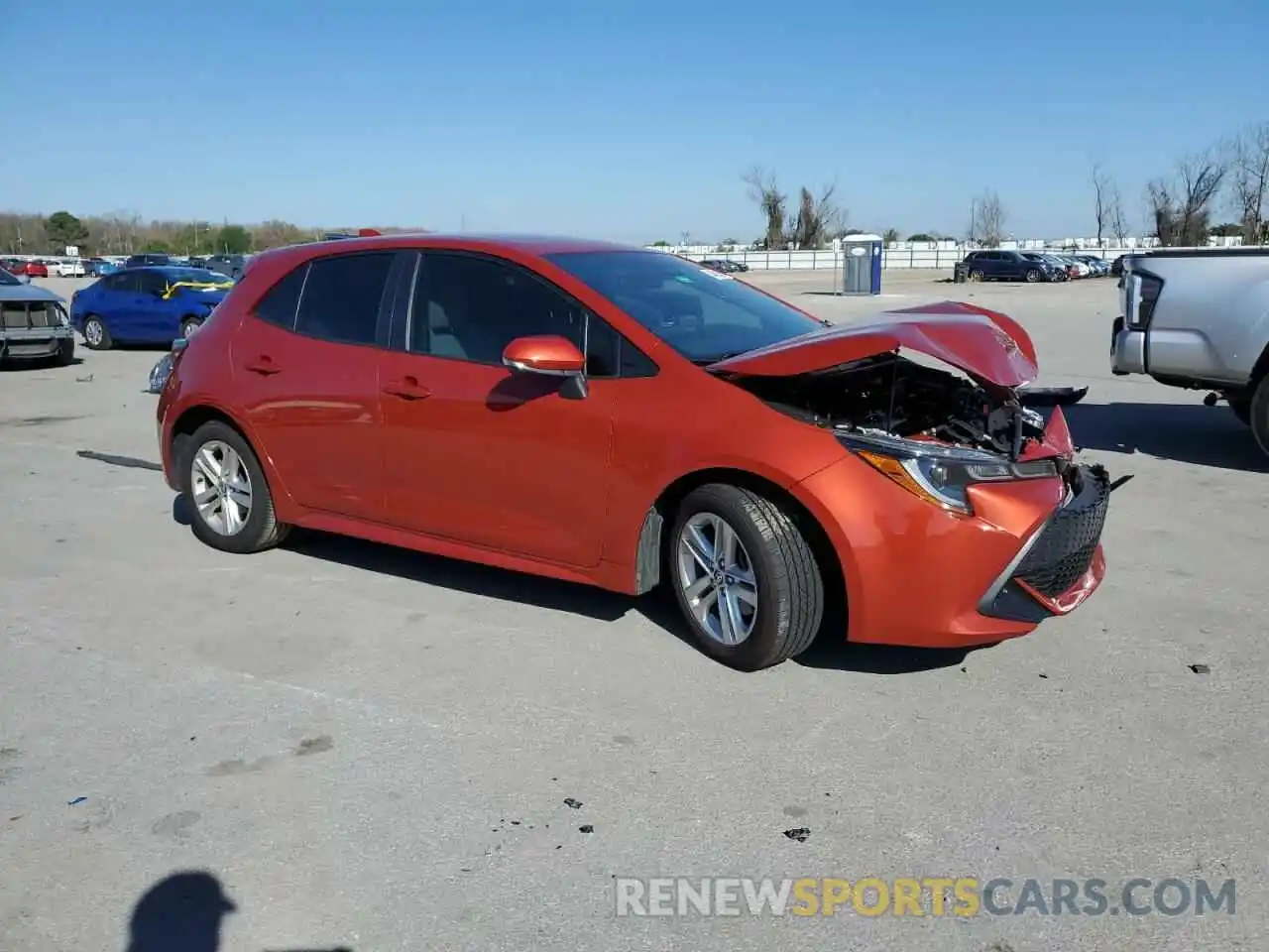 4 Photograph of a damaged car JTNK4RBE7K3047355 TOYOTA COROLLA 2019