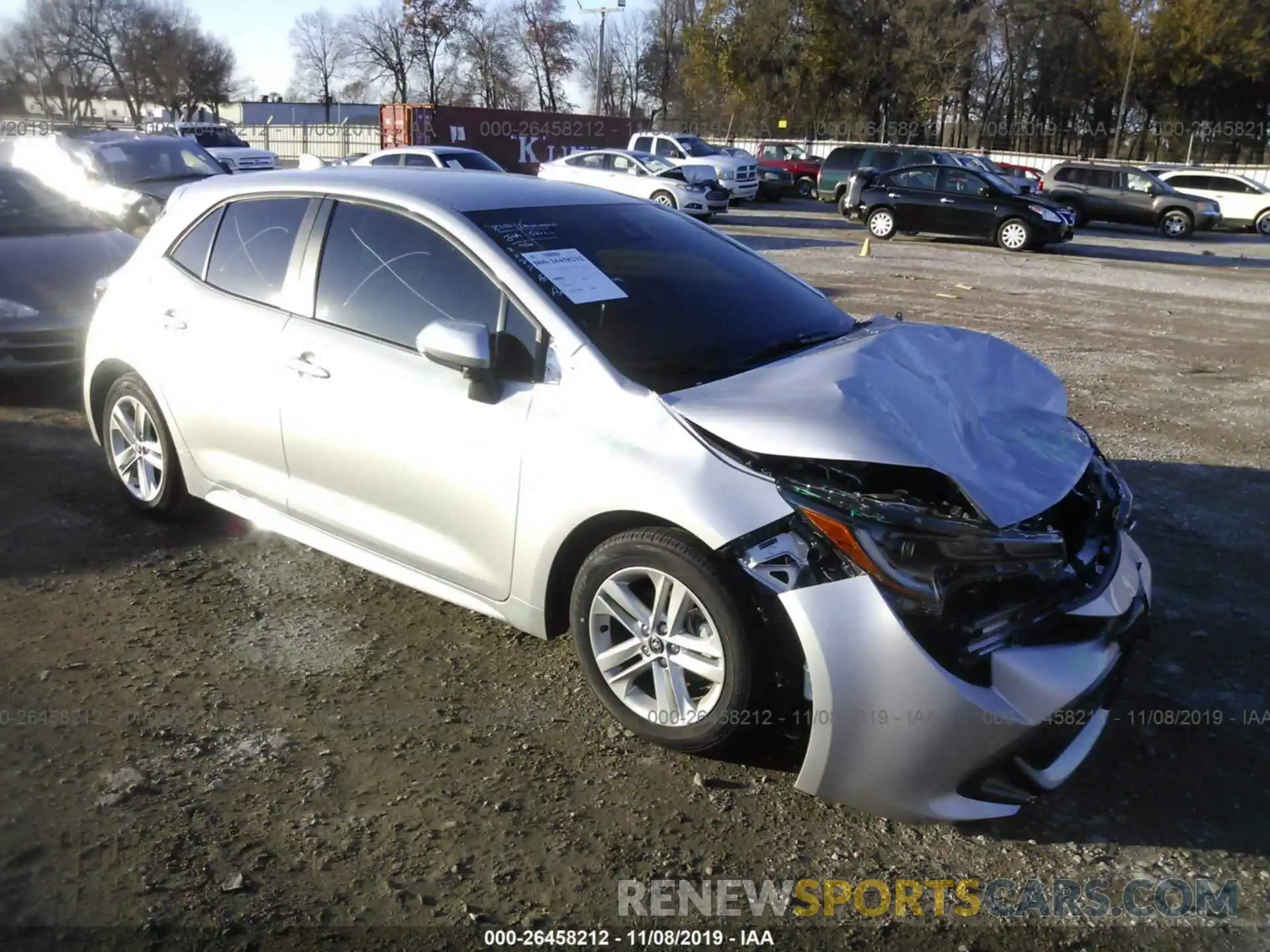 1 Photograph of a damaged car JTNK4RBE7K3047534 TOYOTA COROLLA 2019