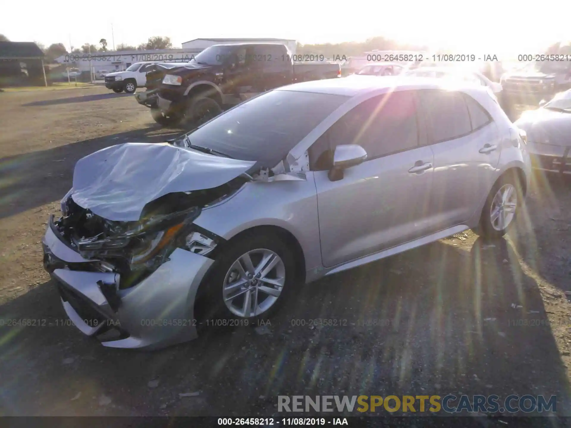 2 Photograph of a damaged car JTNK4RBE7K3047534 TOYOTA COROLLA 2019