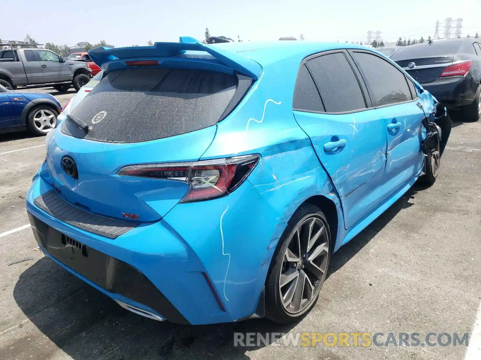 4 Photograph of a damaged car JTNK4RBE7K3047758 TOYOTA COROLLA 2019