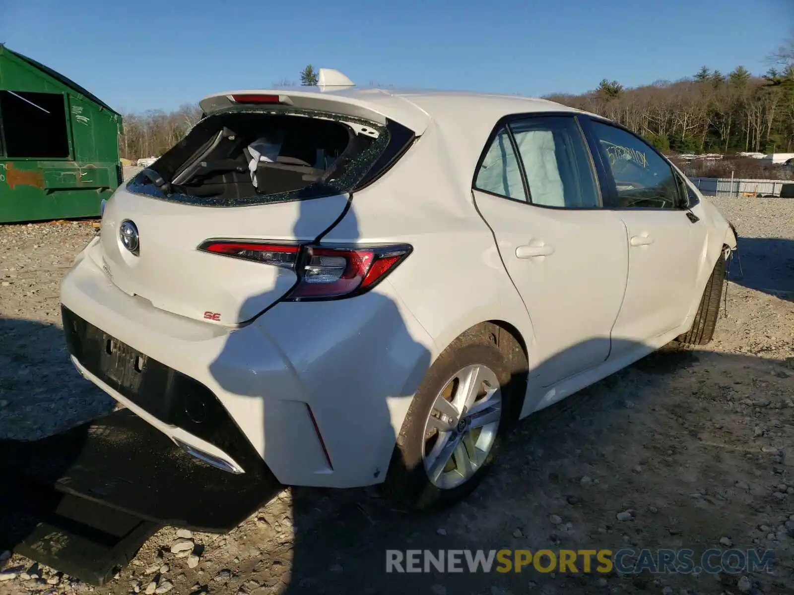 4 Photograph of a damaged car JTNK4RBE7K3048005 TOYOTA COROLLA 2019