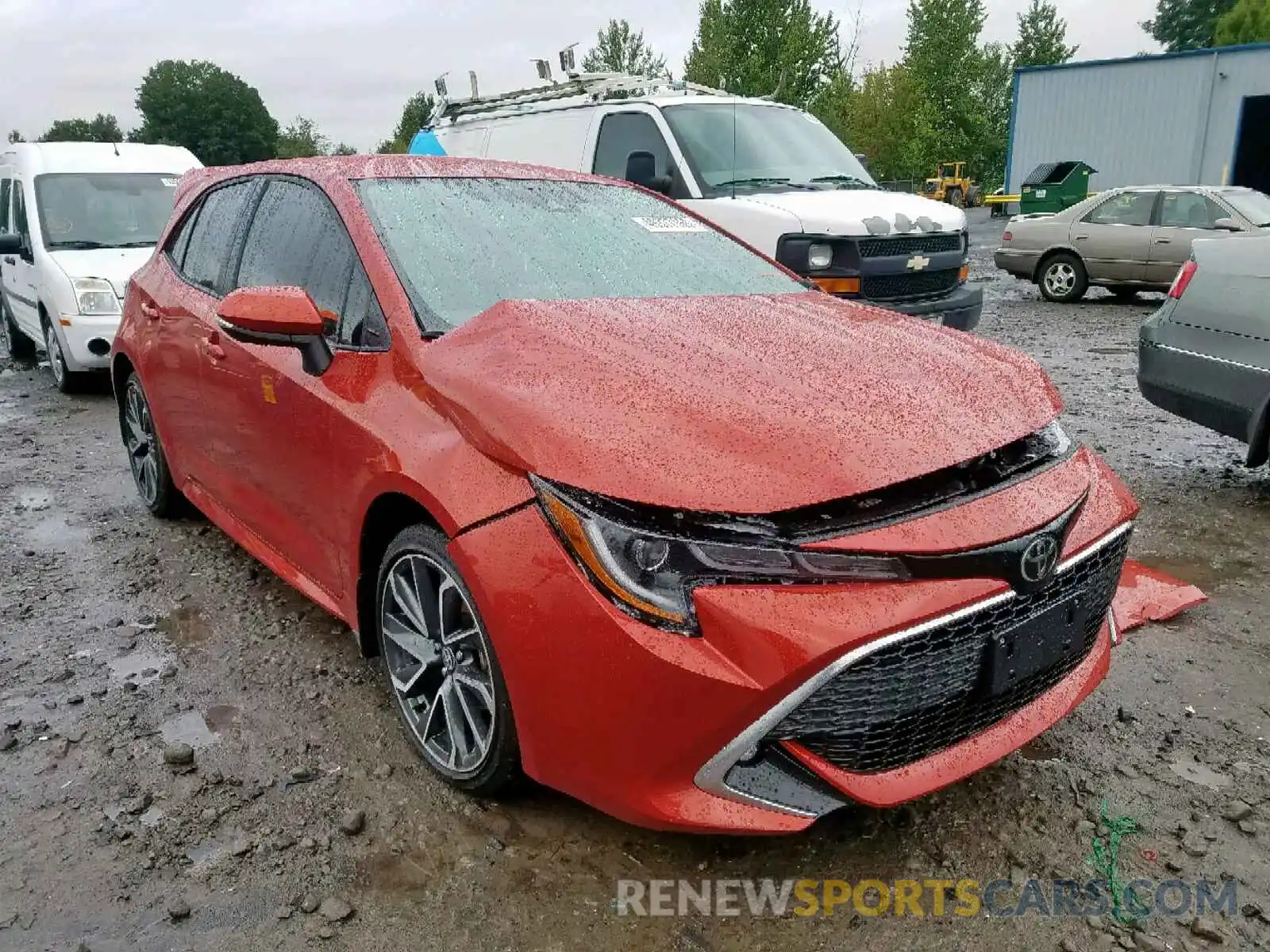 1 Photograph of a damaged car JTNK4RBE7K3048098 TOYOTA COROLLA 2019