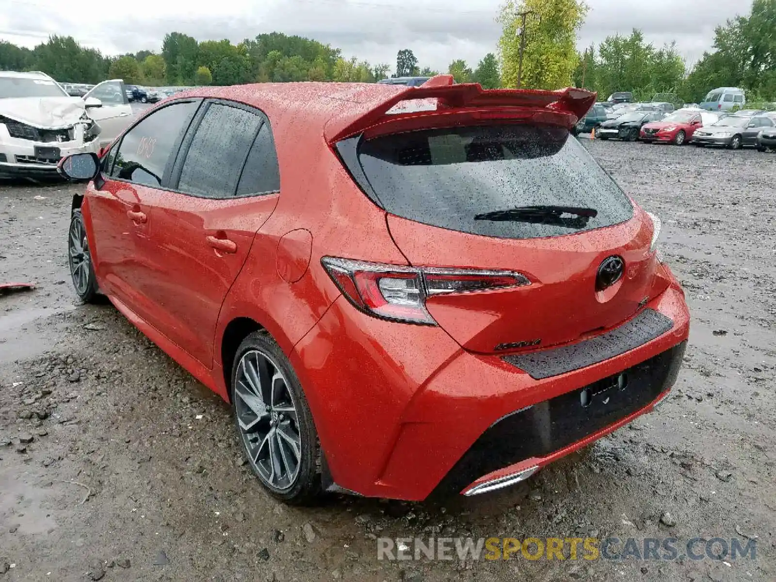 3 Photograph of a damaged car JTNK4RBE7K3048098 TOYOTA COROLLA 2019