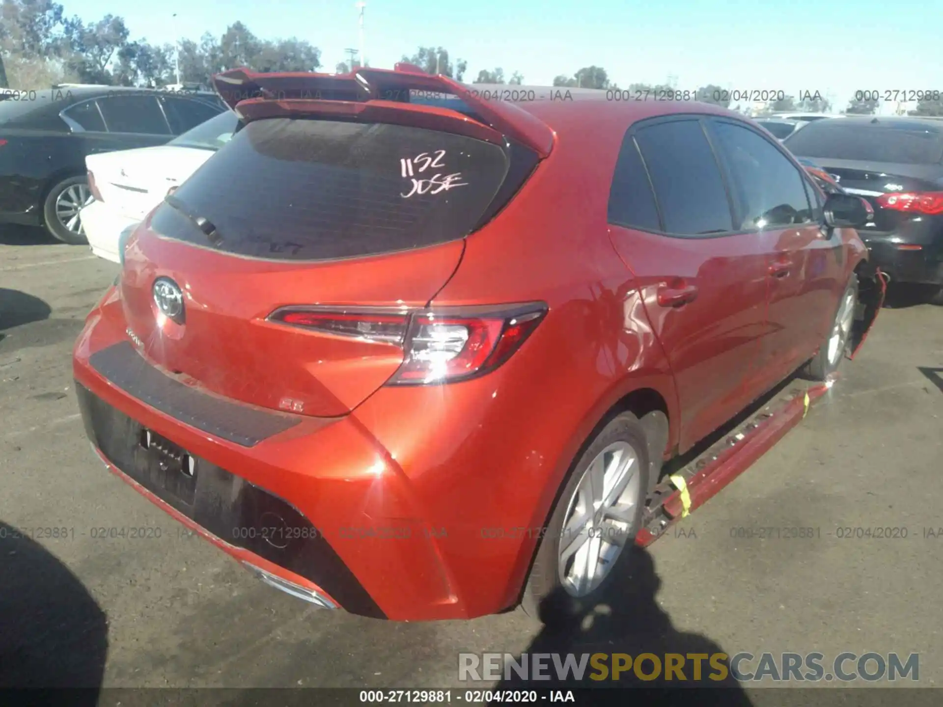 4 Photograph of a damaged car JTNK4RBE7K3049588 TOYOTA COROLLA 2019