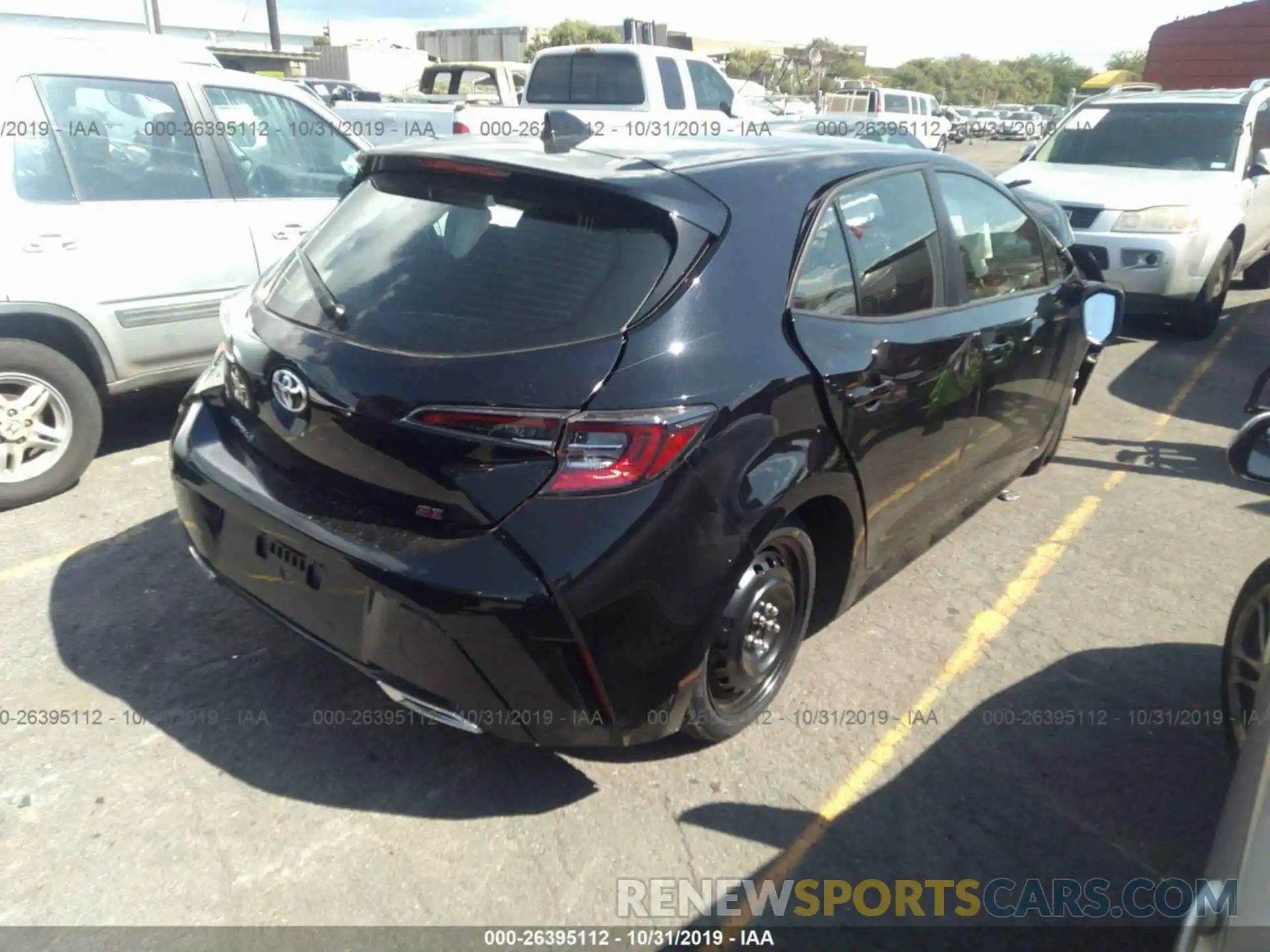 4 Photograph of a damaged car JTNK4RBE7K3049820 TOYOTA COROLLA 2019