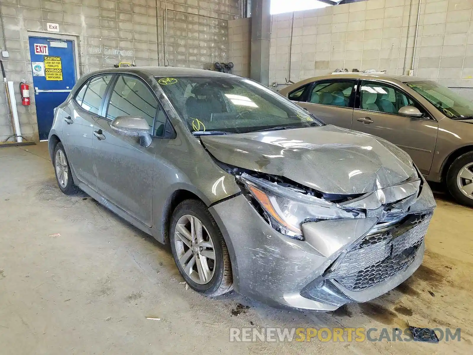 1 Photograph of a damaged car JTNK4RBE7K3049980 TOYOTA COROLLA 2019