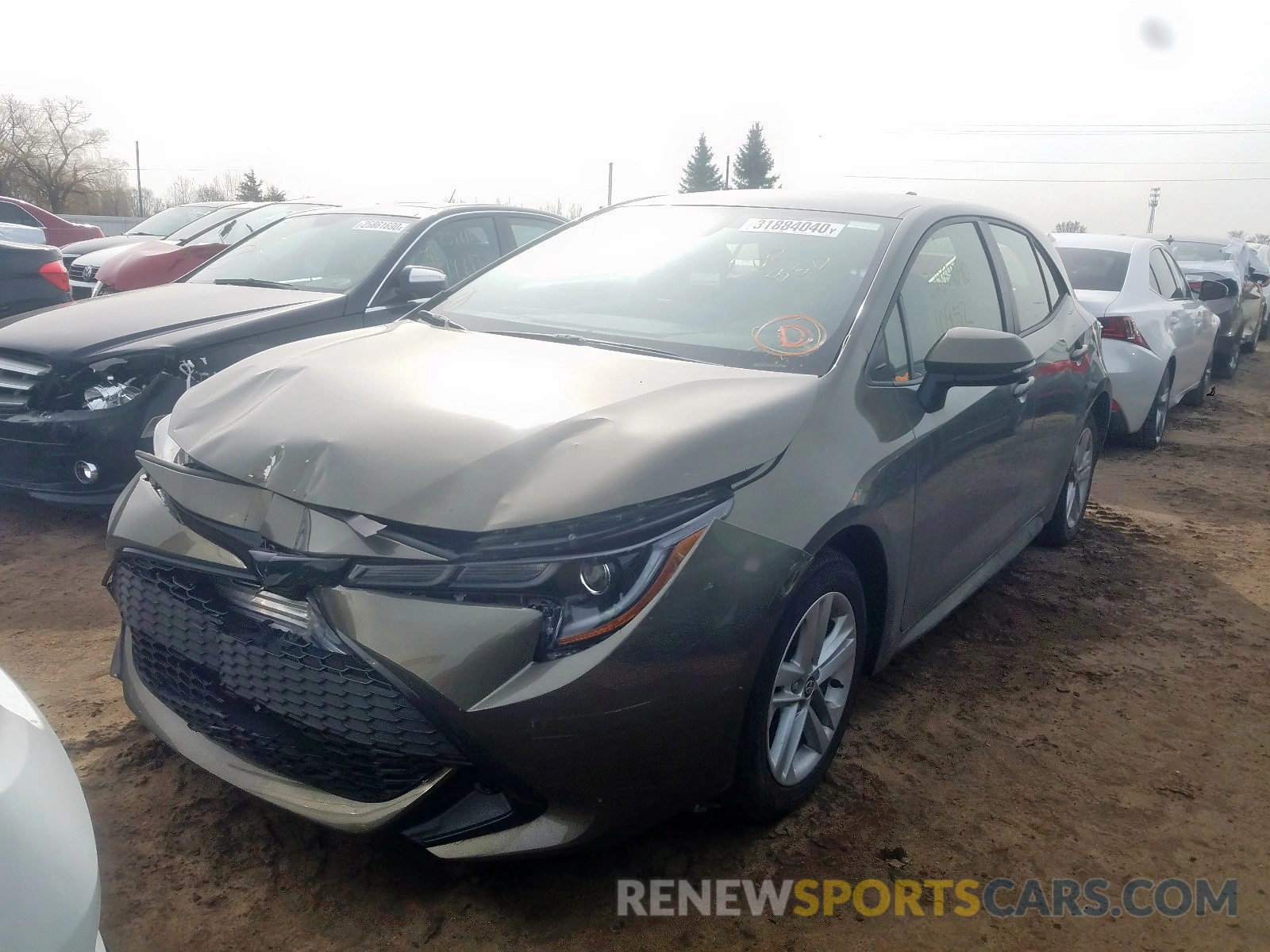 2 Photograph of a damaged car JTNK4RBE7K3049980 TOYOTA COROLLA 2019