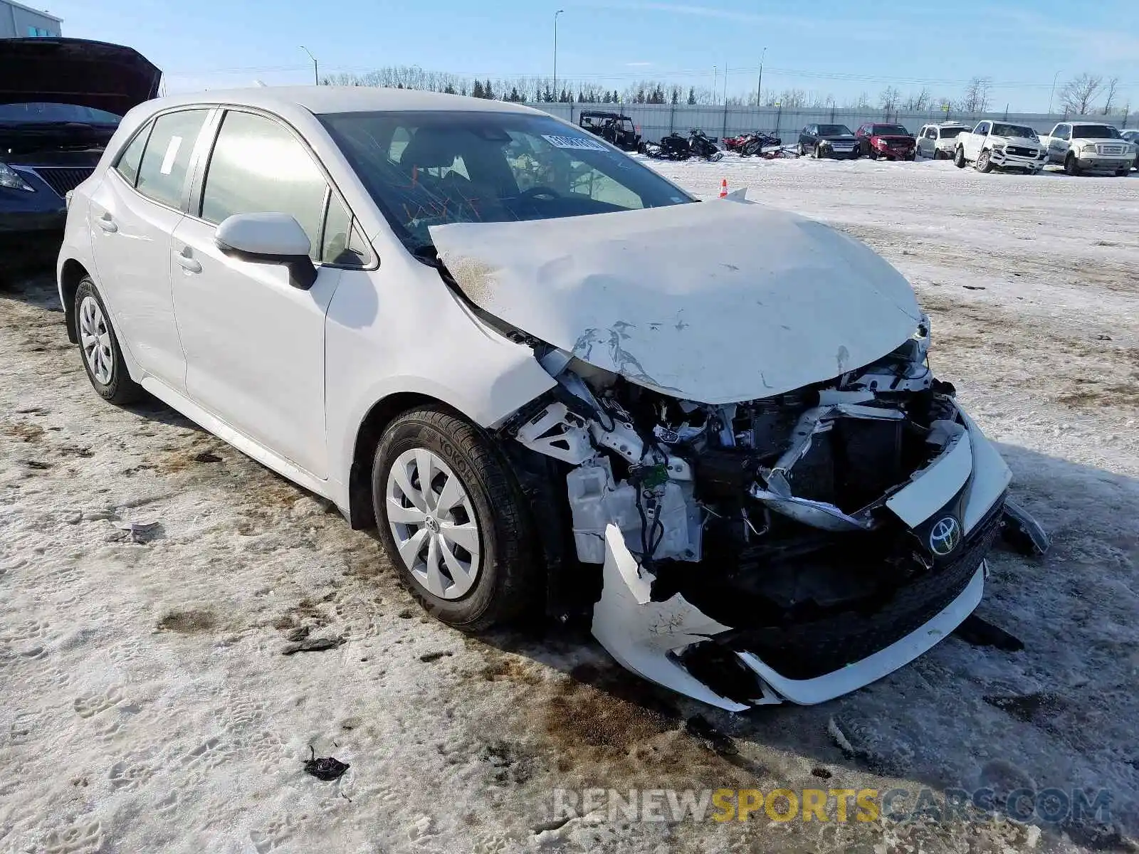 1 Photograph of a damaged car JTNK4RBE7K3050286 TOYOTA COROLLA 2019