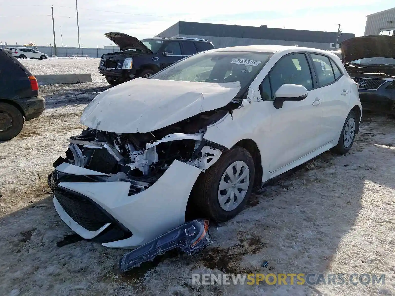 2 Photograph of a damaged car JTNK4RBE7K3050286 TOYOTA COROLLA 2019