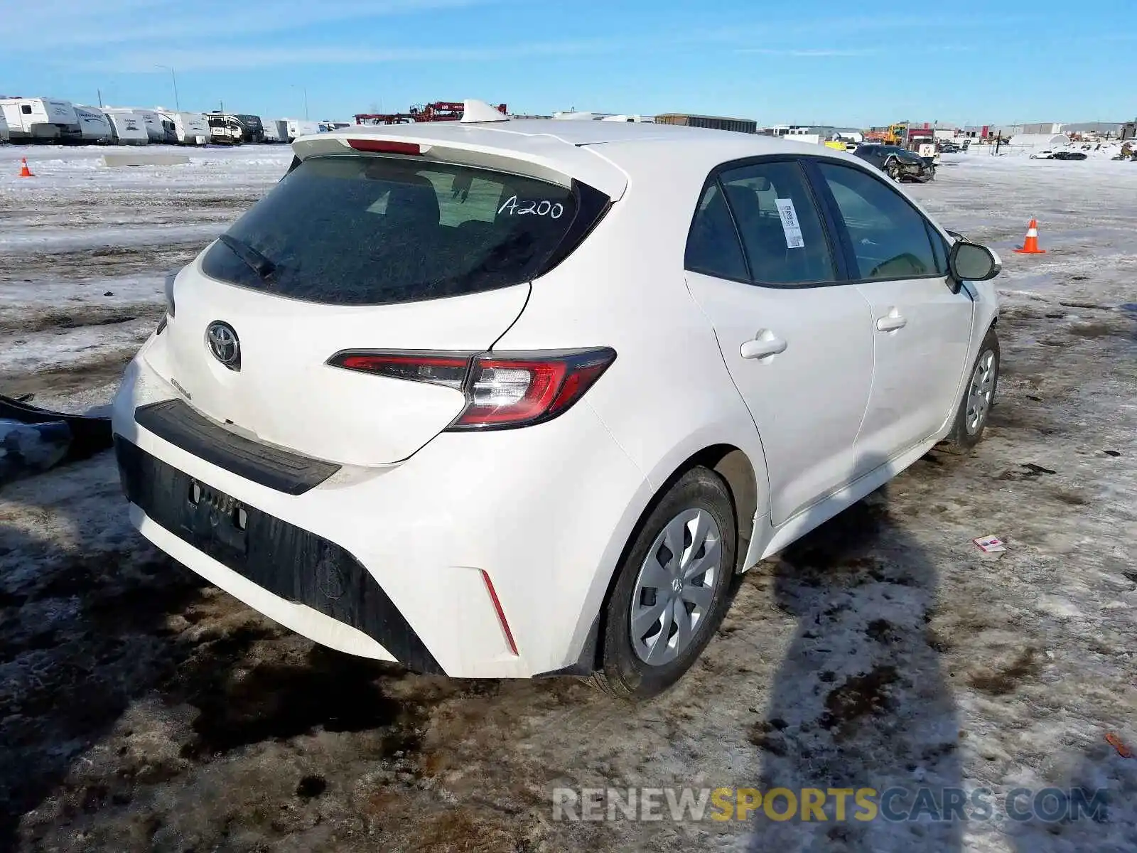 4 Photograph of a damaged car JTNK4RBE7K3050286 TOYOTA COROLLA 2019