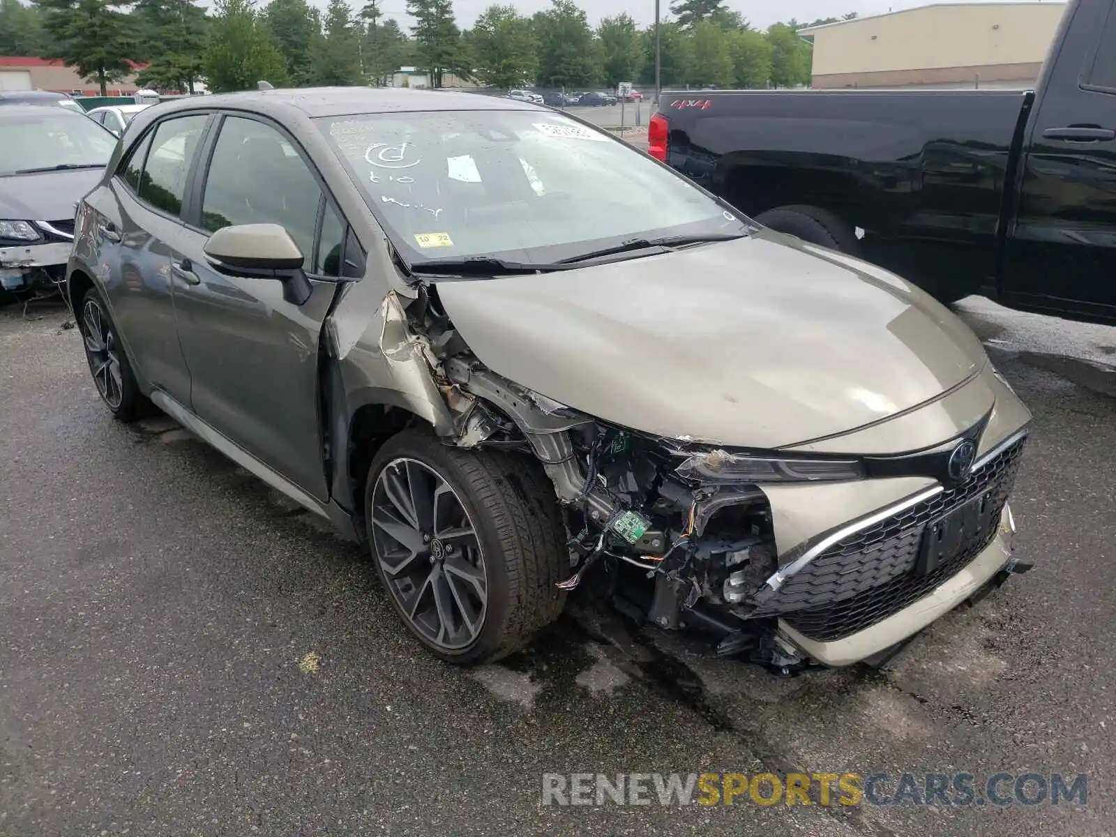 1 Photograph of a damaged car JTNK4RBE7K3051096 TOYOTA COROLLA 2019