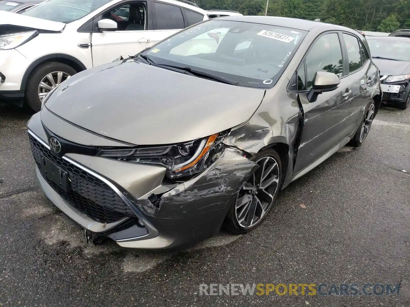 2 Photograph of a damaged car JTNK4RBE7K3051096 TOYOTA COROLLA 2019