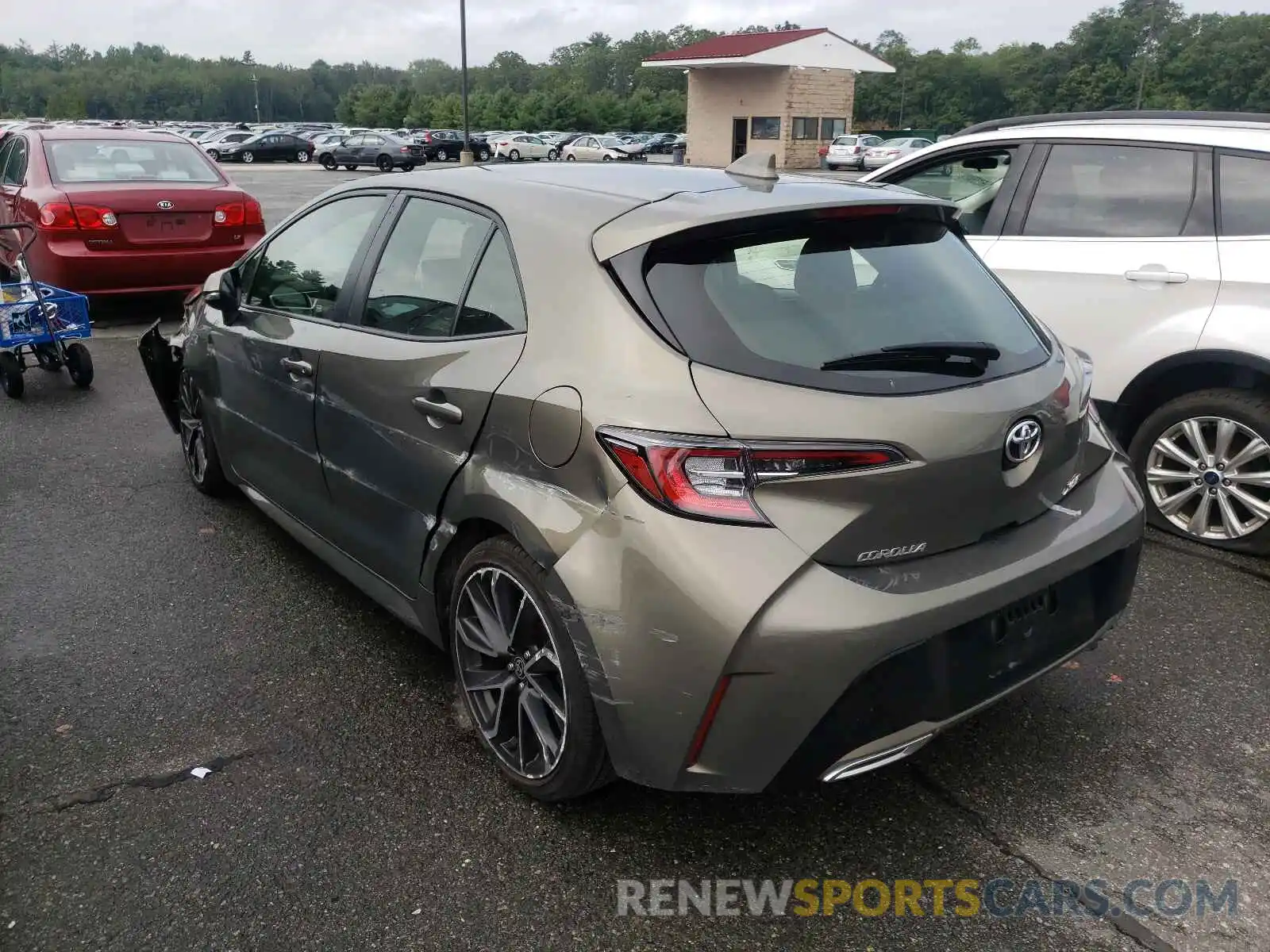 3 Photograph of a damaged car JTNK4RBE7K3051096 TOYOTA COROLLA 2019