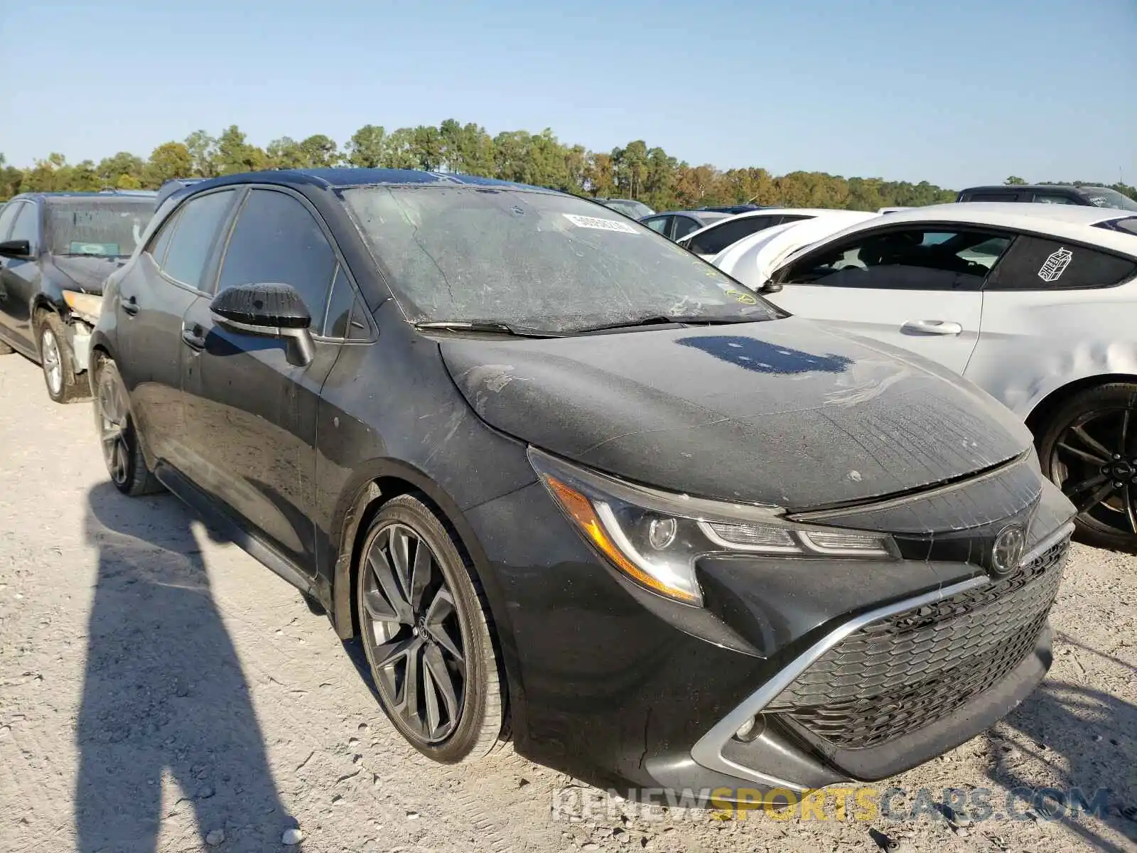 1 Photograph of a damaged car JTNK4RBE7K3053799 TOYOTA COROLLA 2019