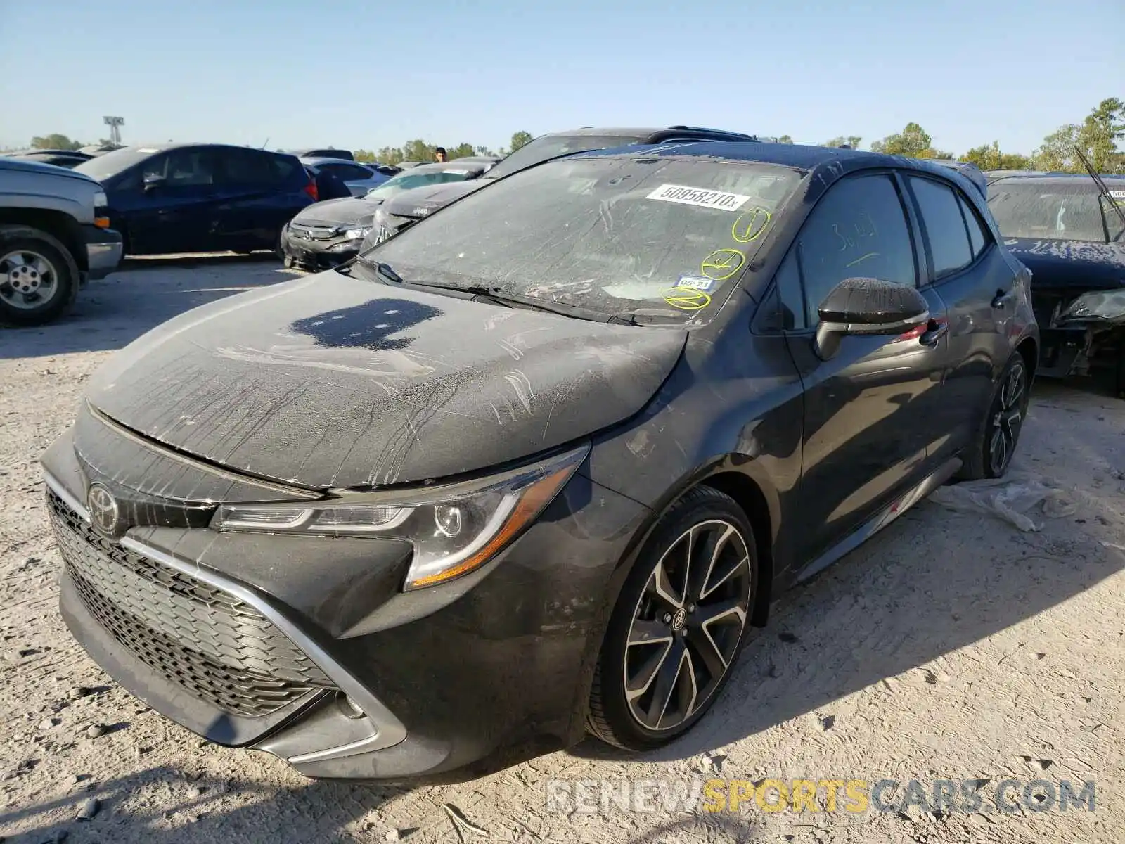 2 Photograph of a damaged car JTNK4RBE7K3053799 TOYOTA COROLLA 2019