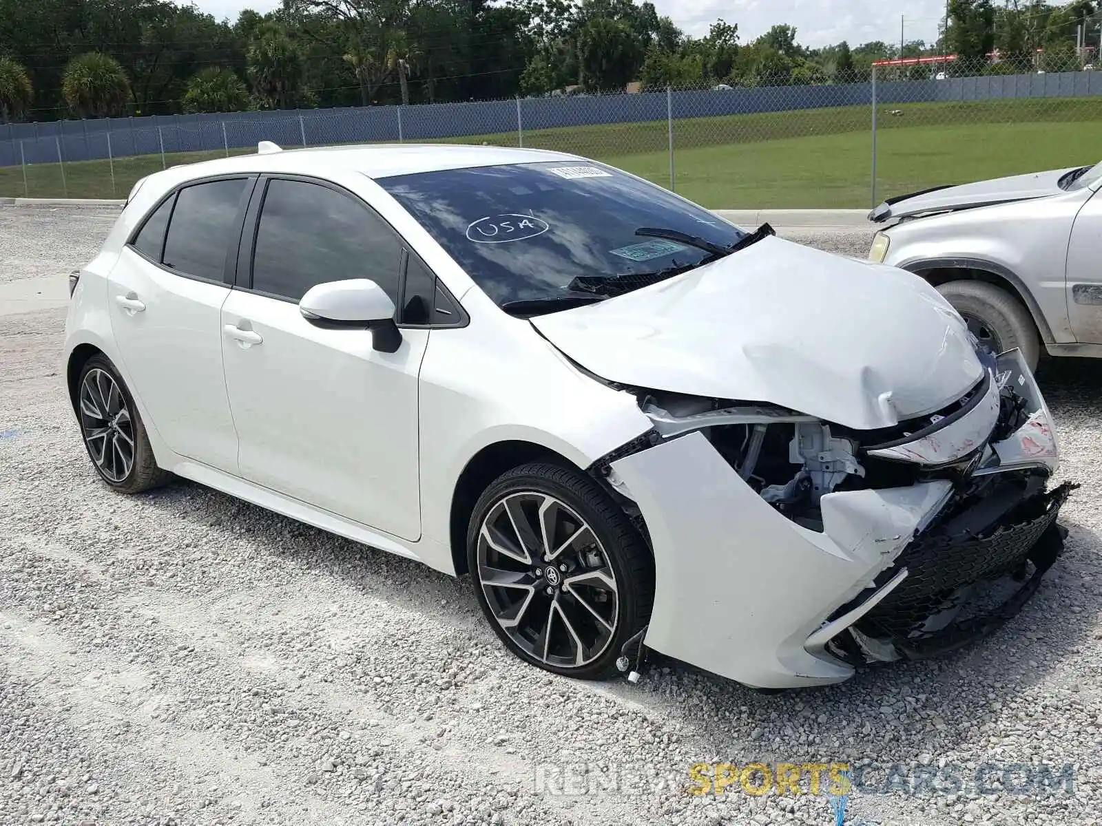 1 Photograph of a damaged car JTNK4RBE7K3057030 TOYOTA COROLLA 2019