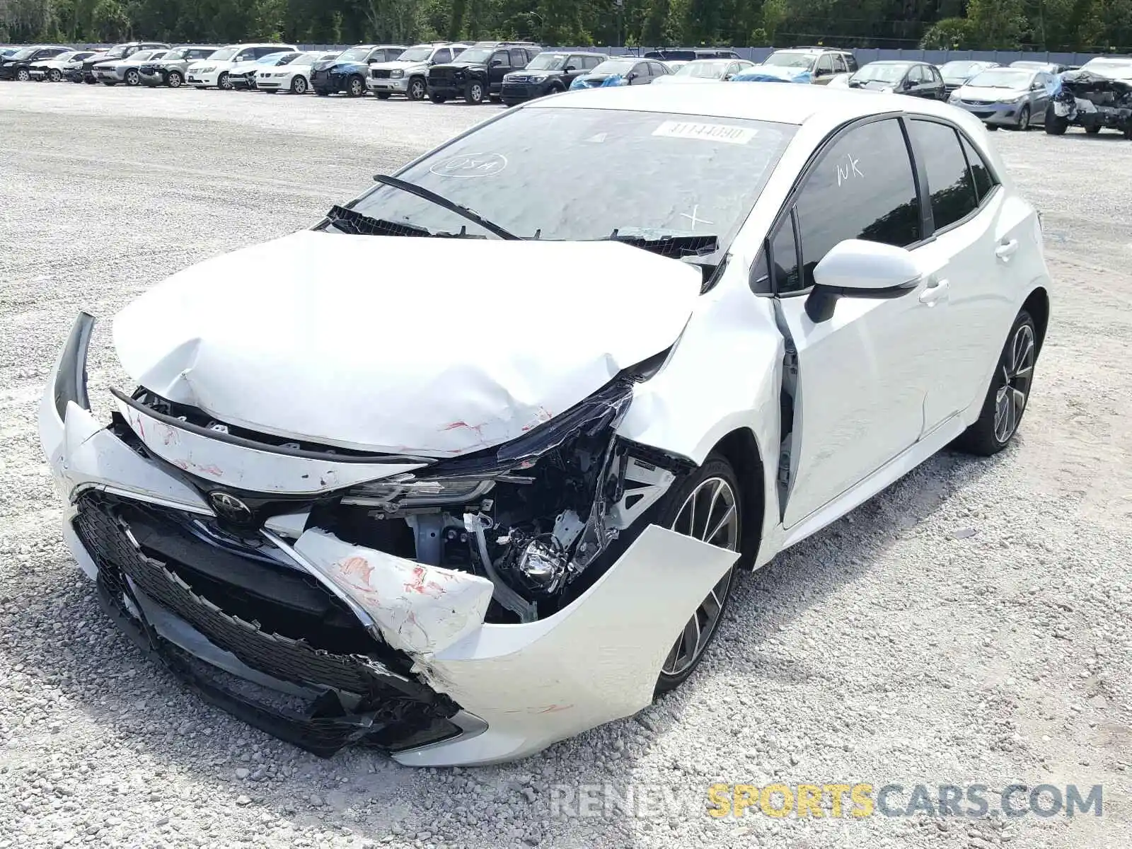 2 Photograph of a damaged car JTNK4RBE7K3057030 TOYOTA COROLLA 2019